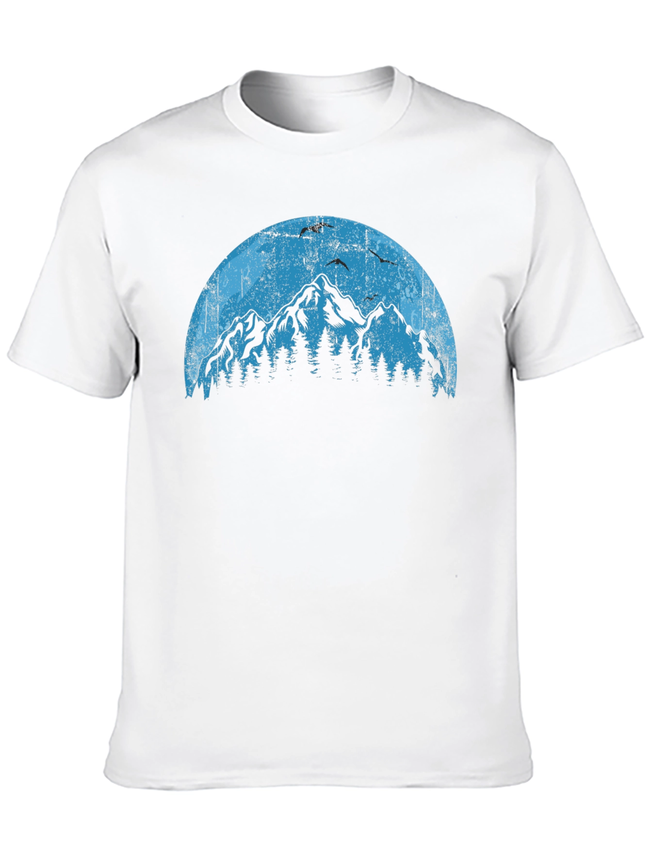 Black Mountainscape Graphic Tee - Nature Lover's Shirt view 10