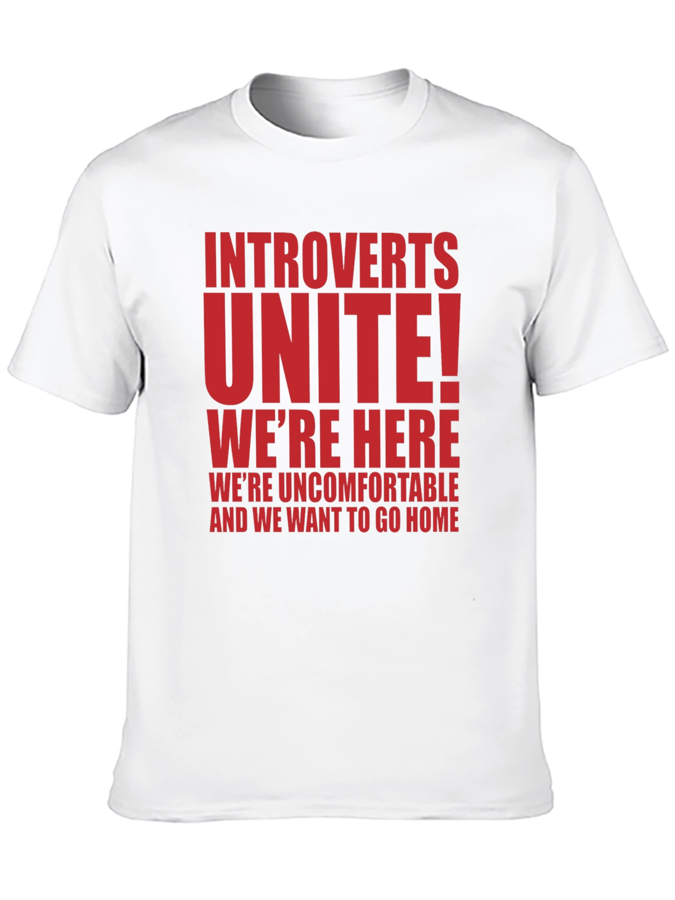 Black Introverts Unite T-Shirt - Funny Slogan Tee view 10