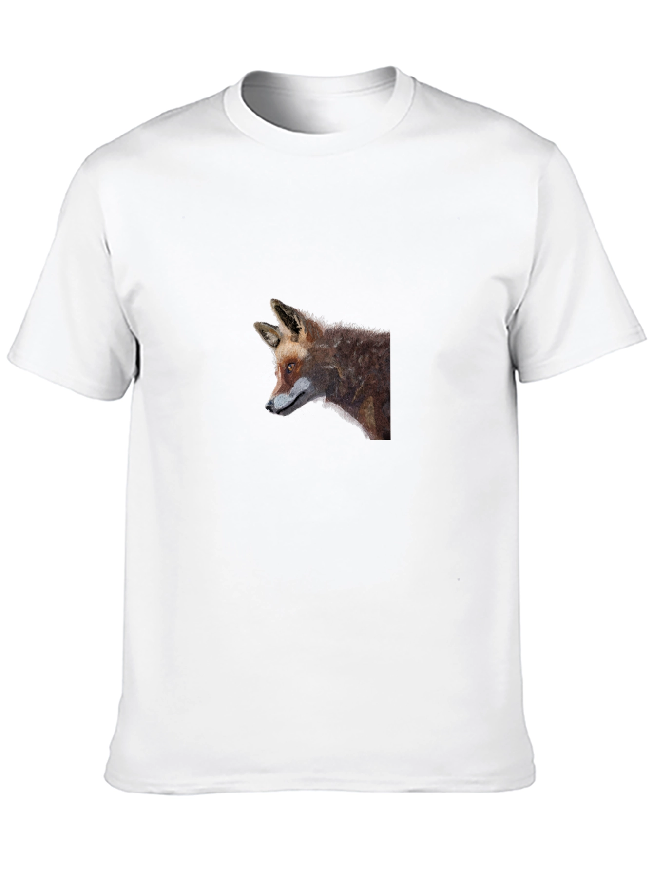 Black Fox Graphic Tee - Black Cotton T-Shirt view 10