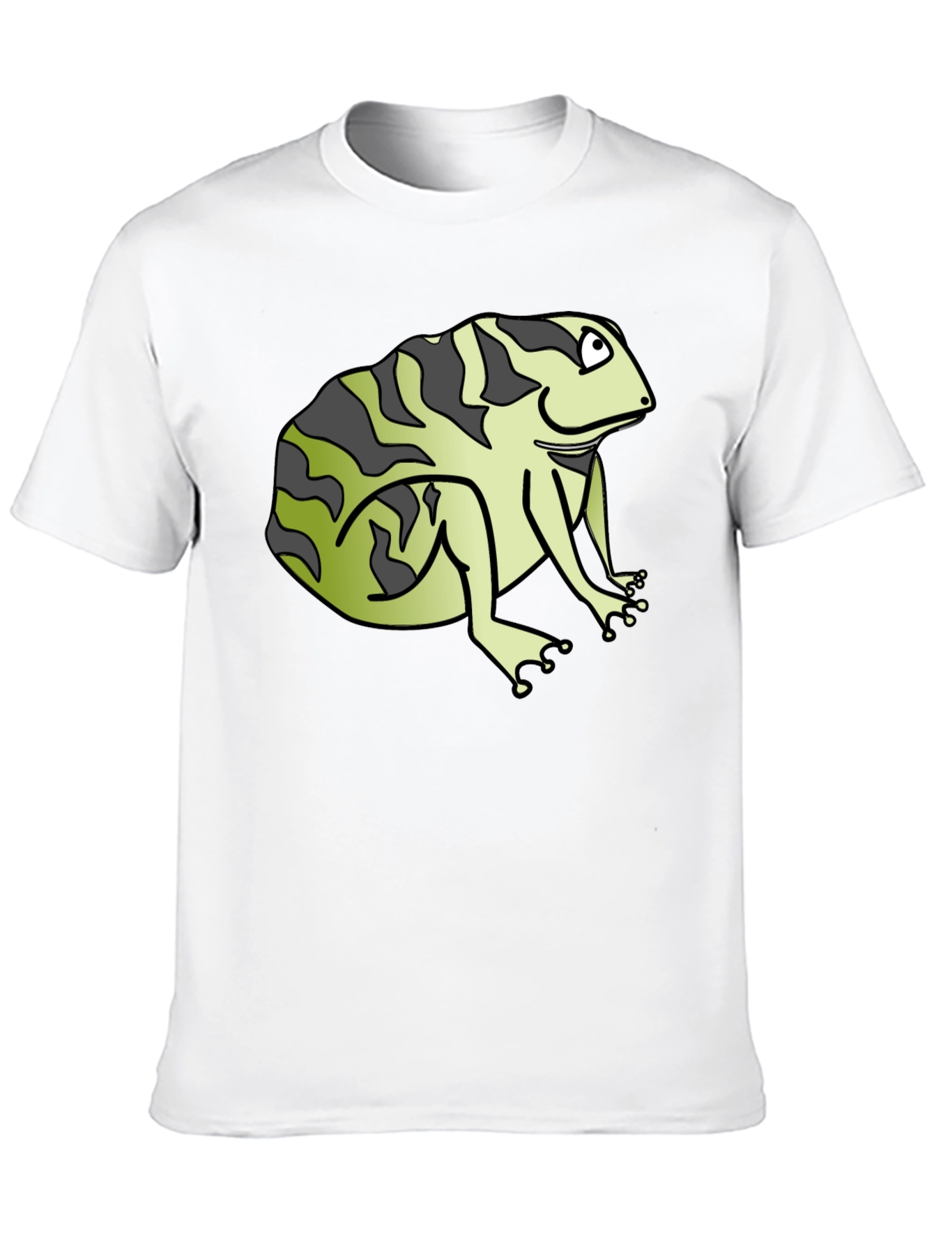 Black Funny Frog Graphic Black T-Shirt view 10