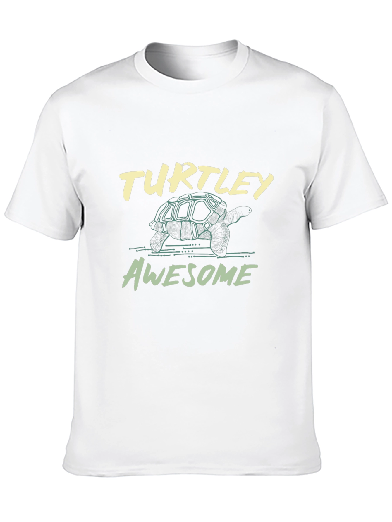 Black Turtle Graphic Tee - "Turtley Awesome" Black T-Shirt view 10