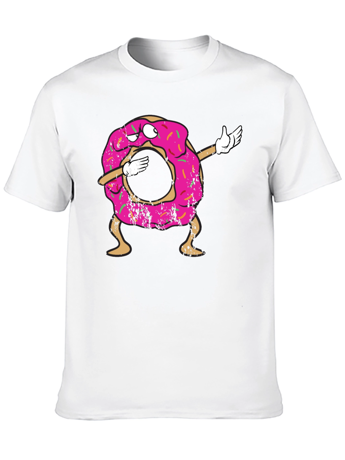 Black Dabbing Donut Graphic Tee view 10