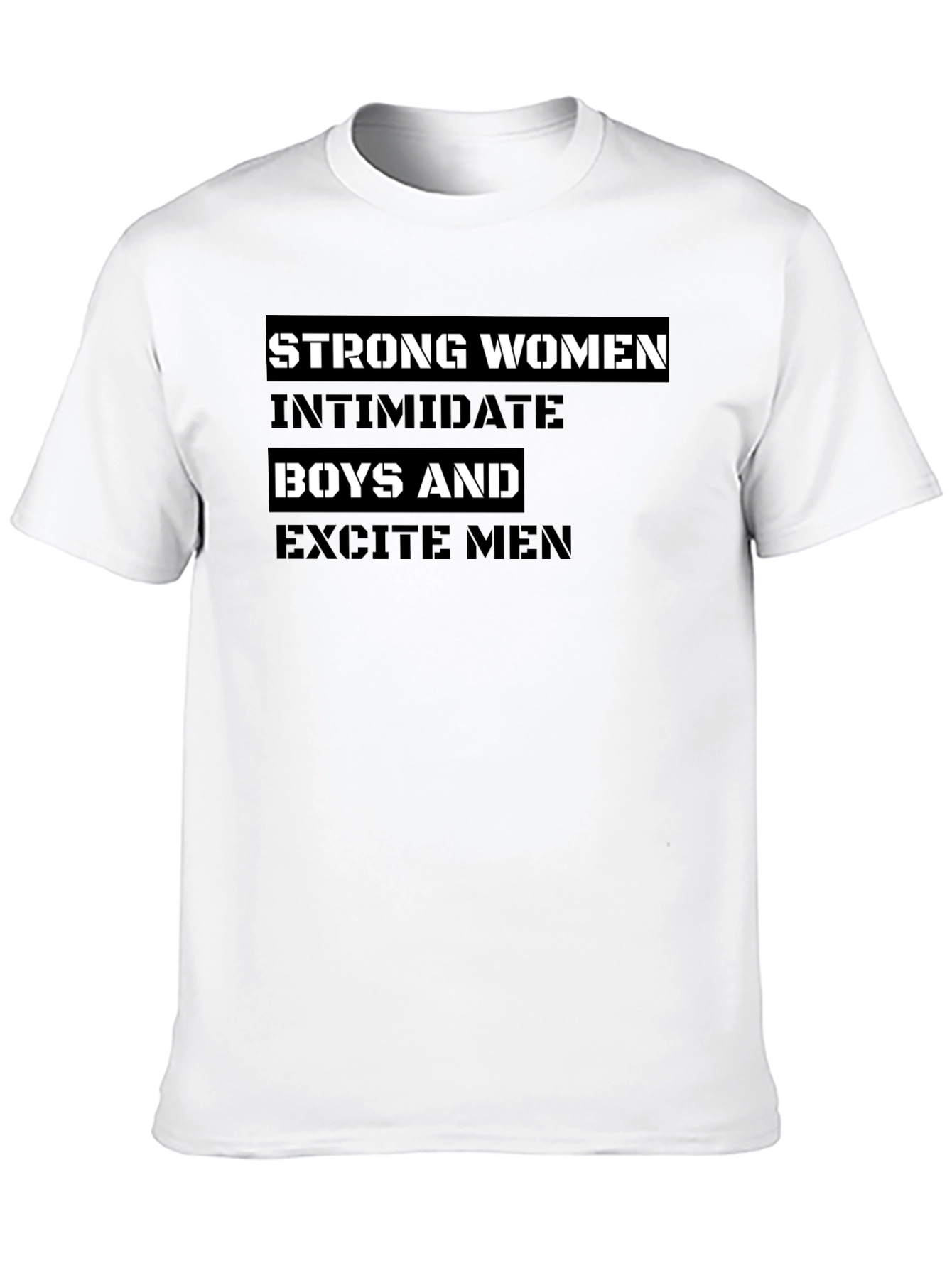 Black Strong Women Graphic Tee - Black T-Shirt view 10
