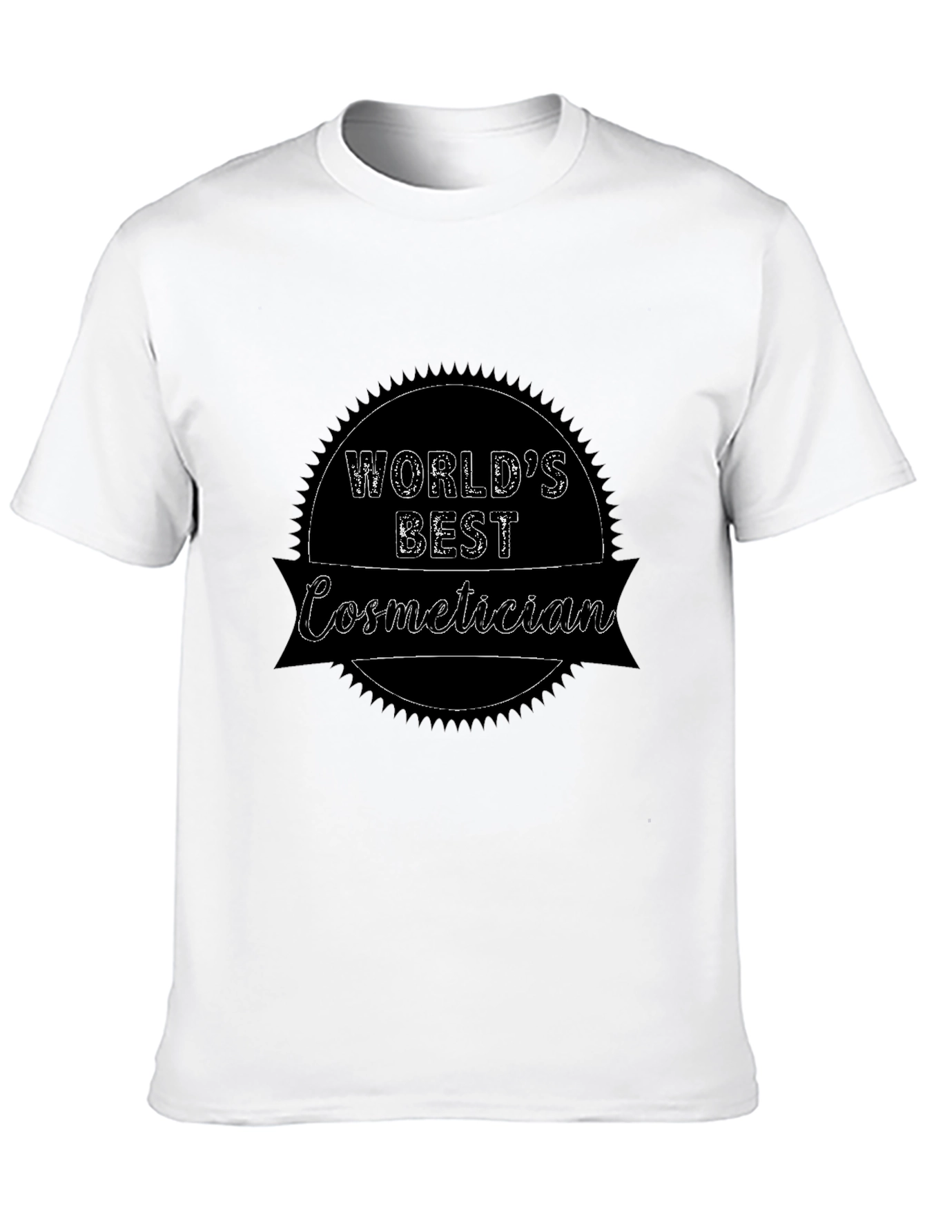 Black World's Best Cosmetician T-Shirt view 10