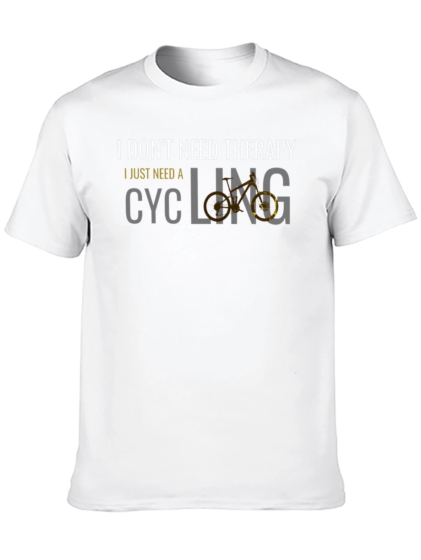 Black Cycling Therapy Graphic Tee - Black view 10