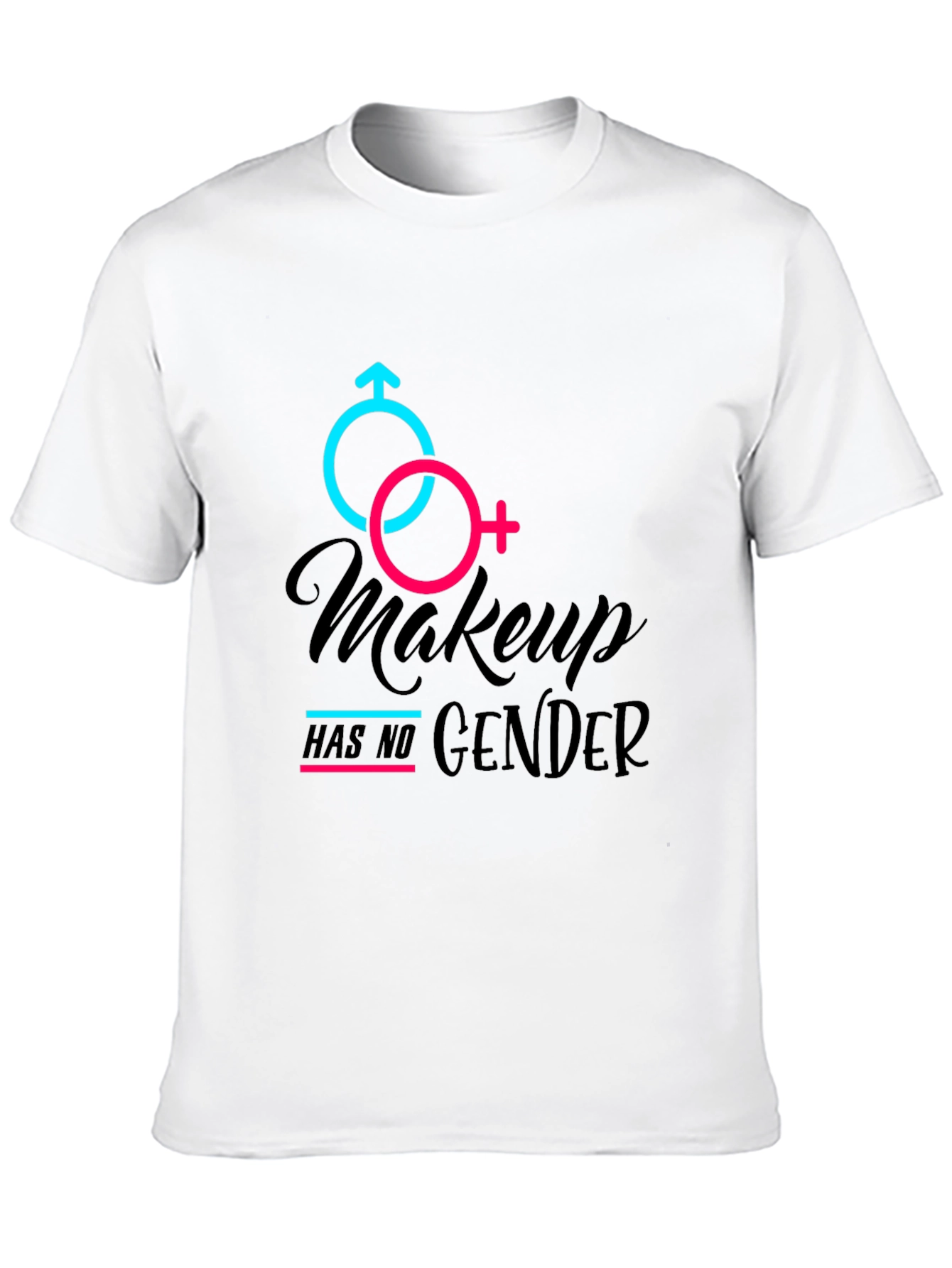 Black Makeup Has No Gender Black Tee view 10