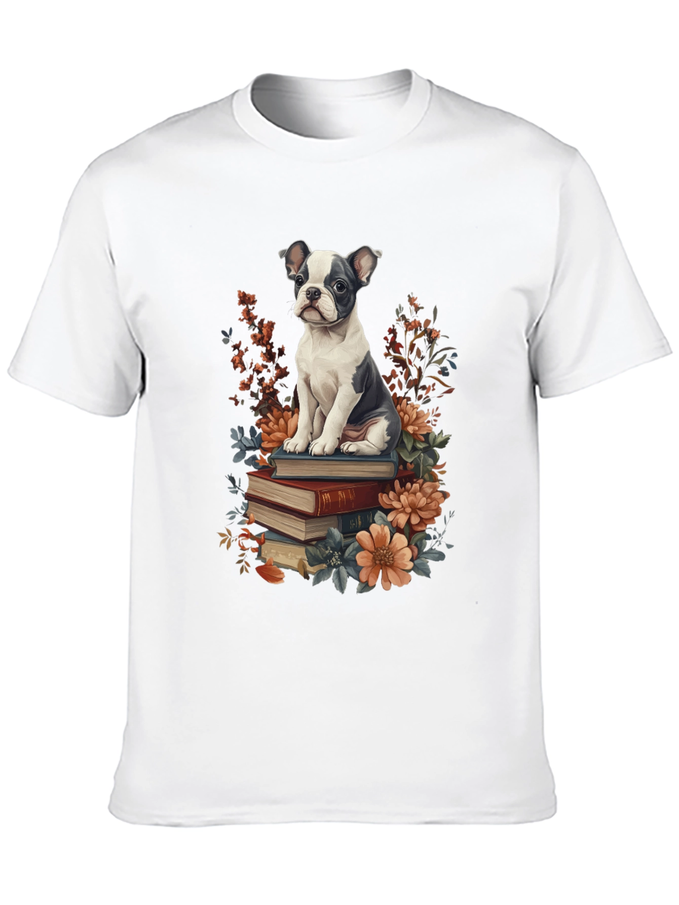 Black Dog on Books Graphic Tee view 10