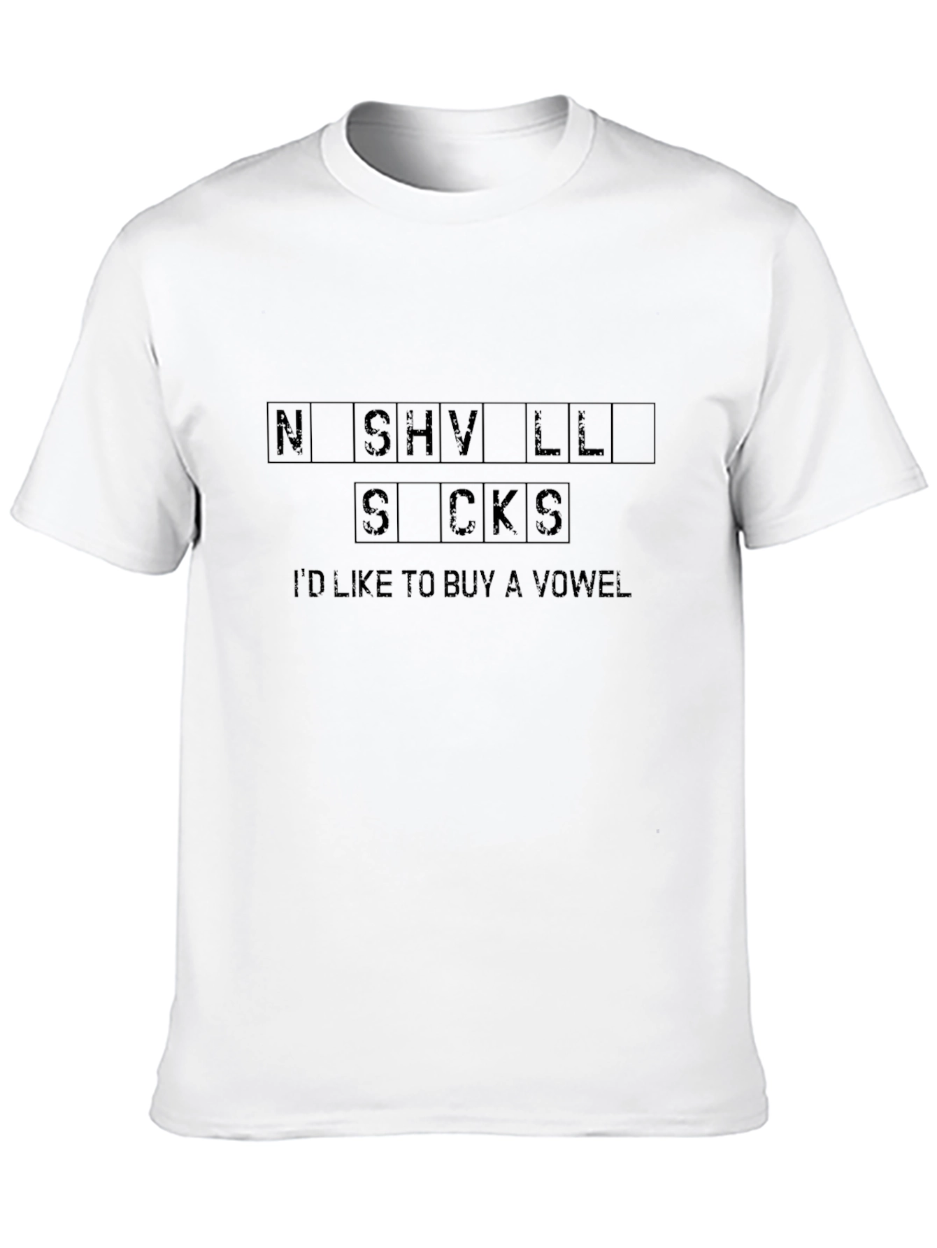 Black Nashville Sucks T-Shirt - Funny Graphic Tee view 10