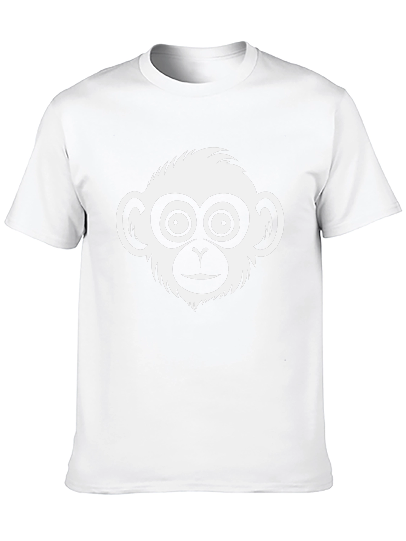 Black Monkey Face Graphic T-Shirt - Casual Black Tee view 10