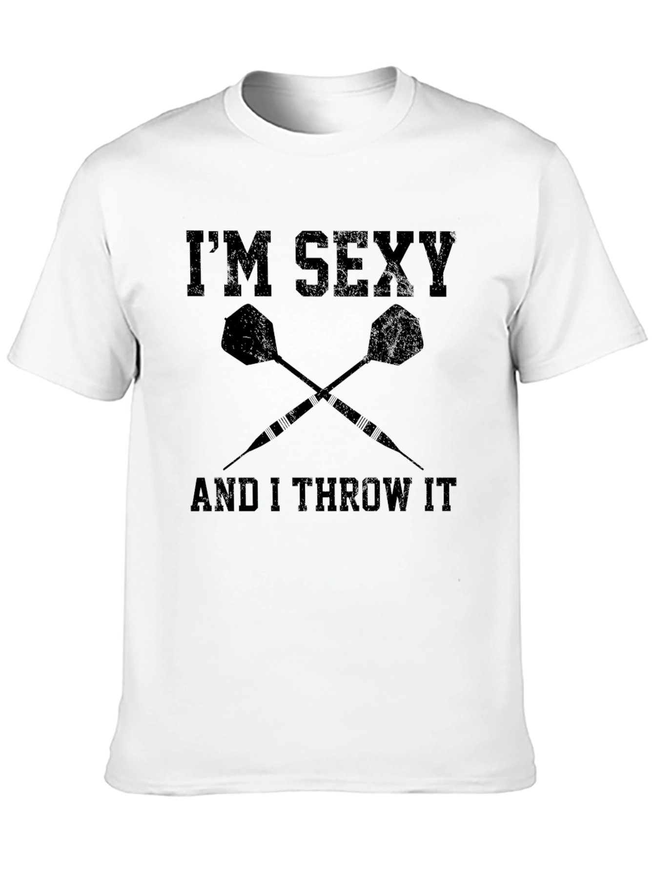 Black I'm Sexy And I Throw It Dart T-Shirt view 10