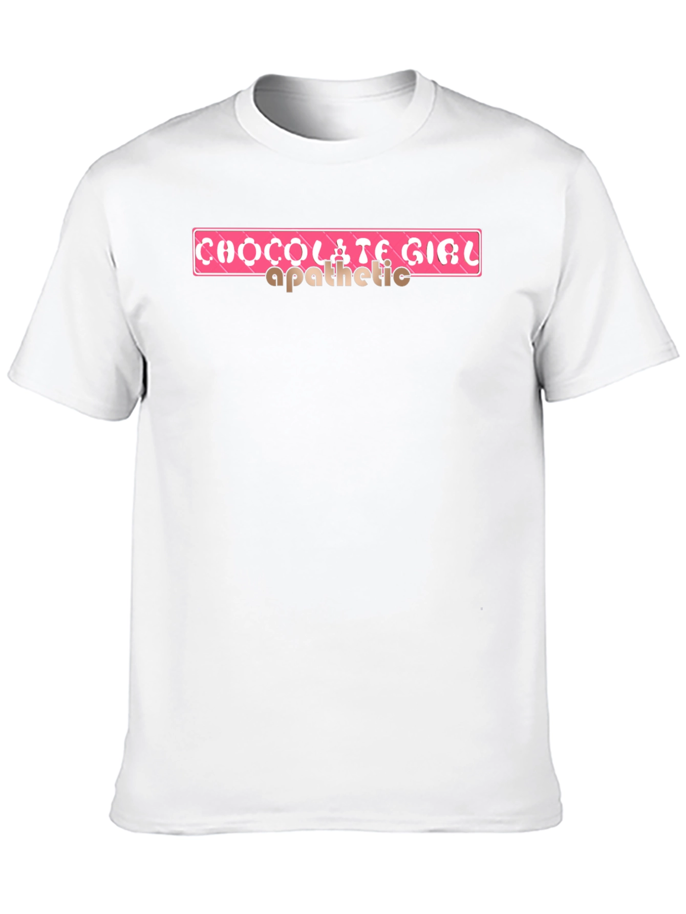Black Chocolate Girl Graphic T-Shirt, Apathetic Statement Tee view 10
