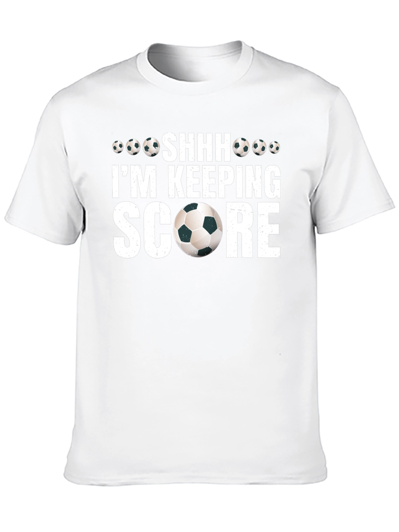 Black Soccer Fan T-Shirt - I'm Keeping Score! view 10