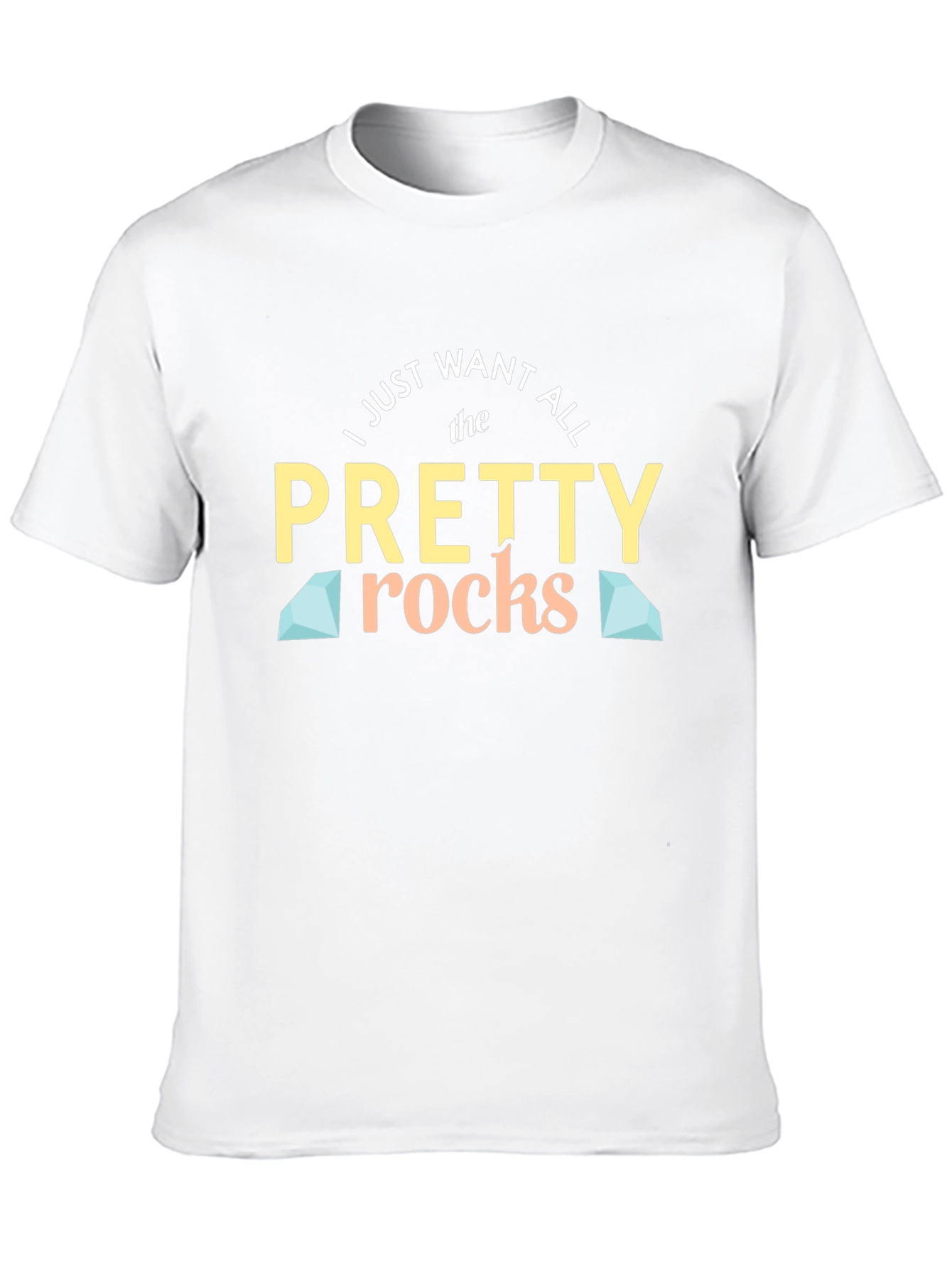 Black Pretty Rocks T-Shirt - Gemstone Lover Tee view 10