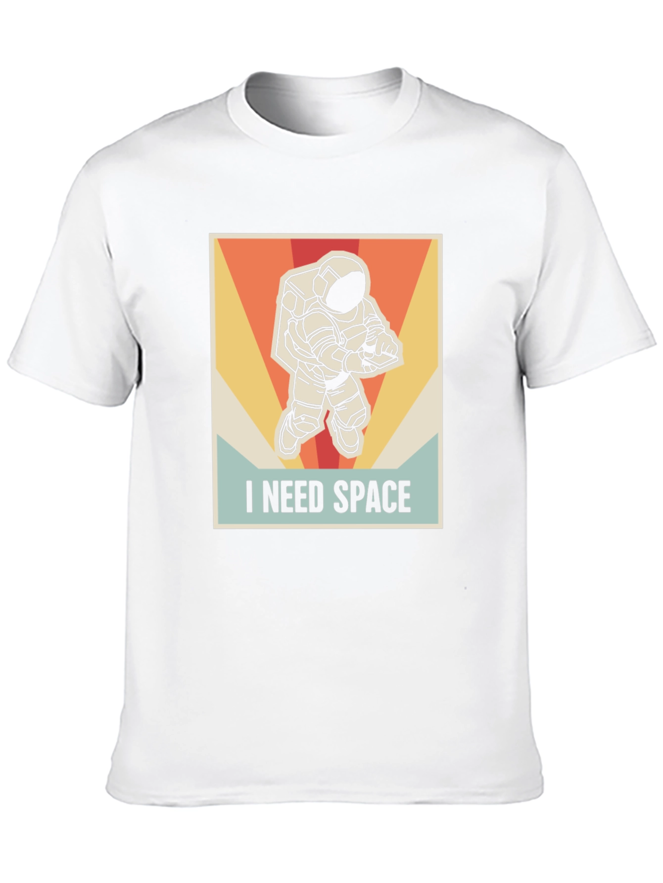 Black I Need Space Astronaut Graphic T-Shirt view 10