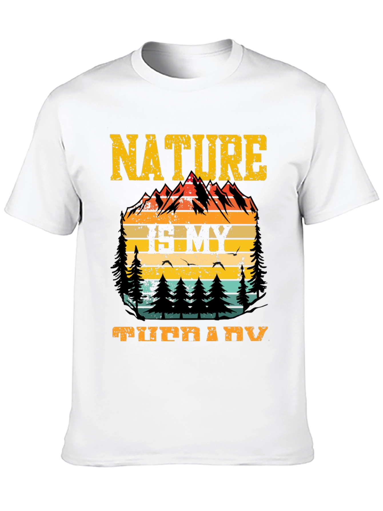Black Nature Is My Therapy Graphic Tee view 10
