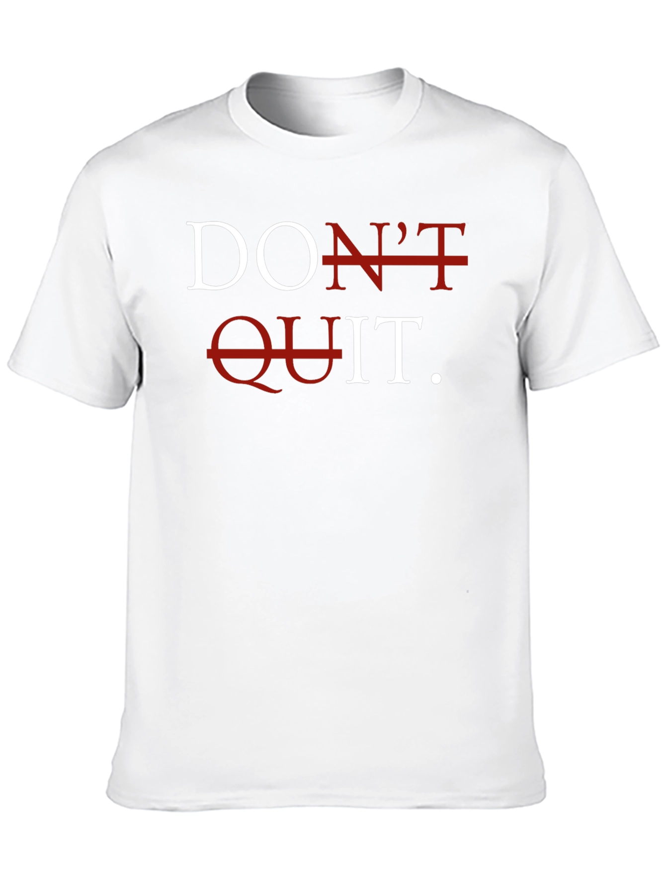 Black Don't Quit Motivational Graphic T-Shirt view 10