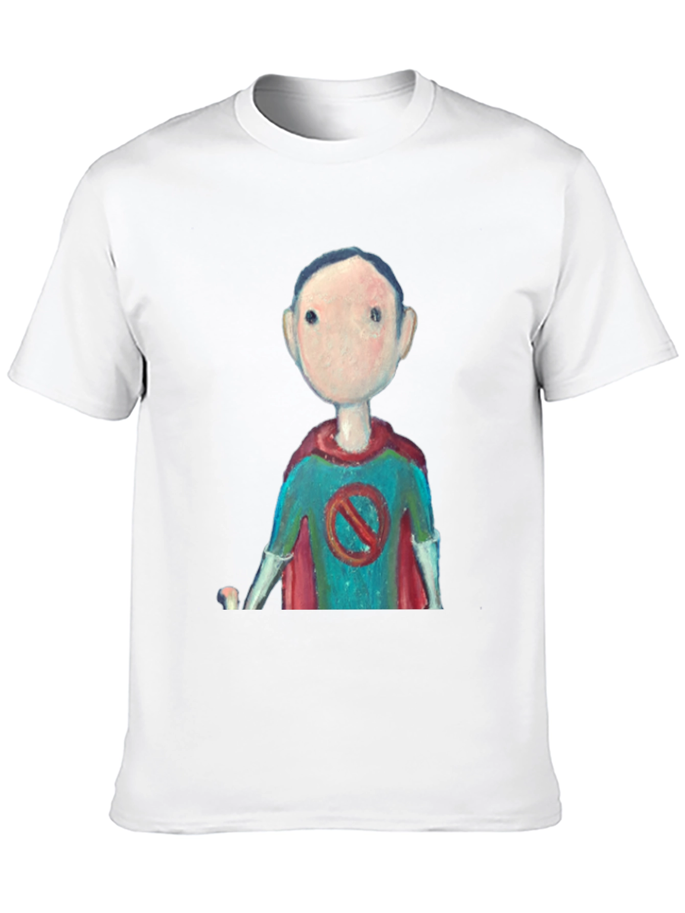 Black Superhero Cartoon Graphic Tee - Black Casual T-Shirt view 10