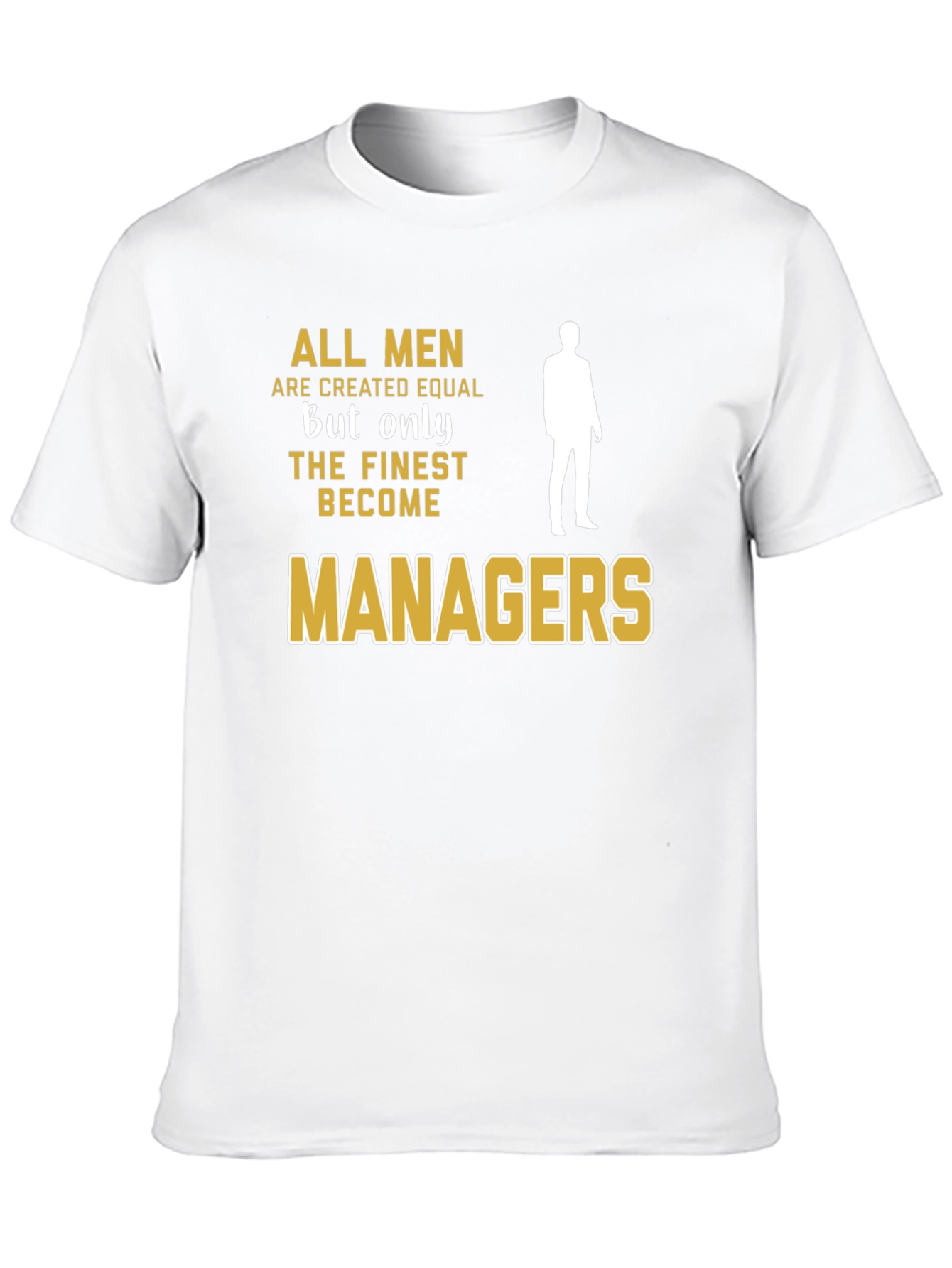 Black Finest Managers T-Shirt - All Men Are Created Equal view 10