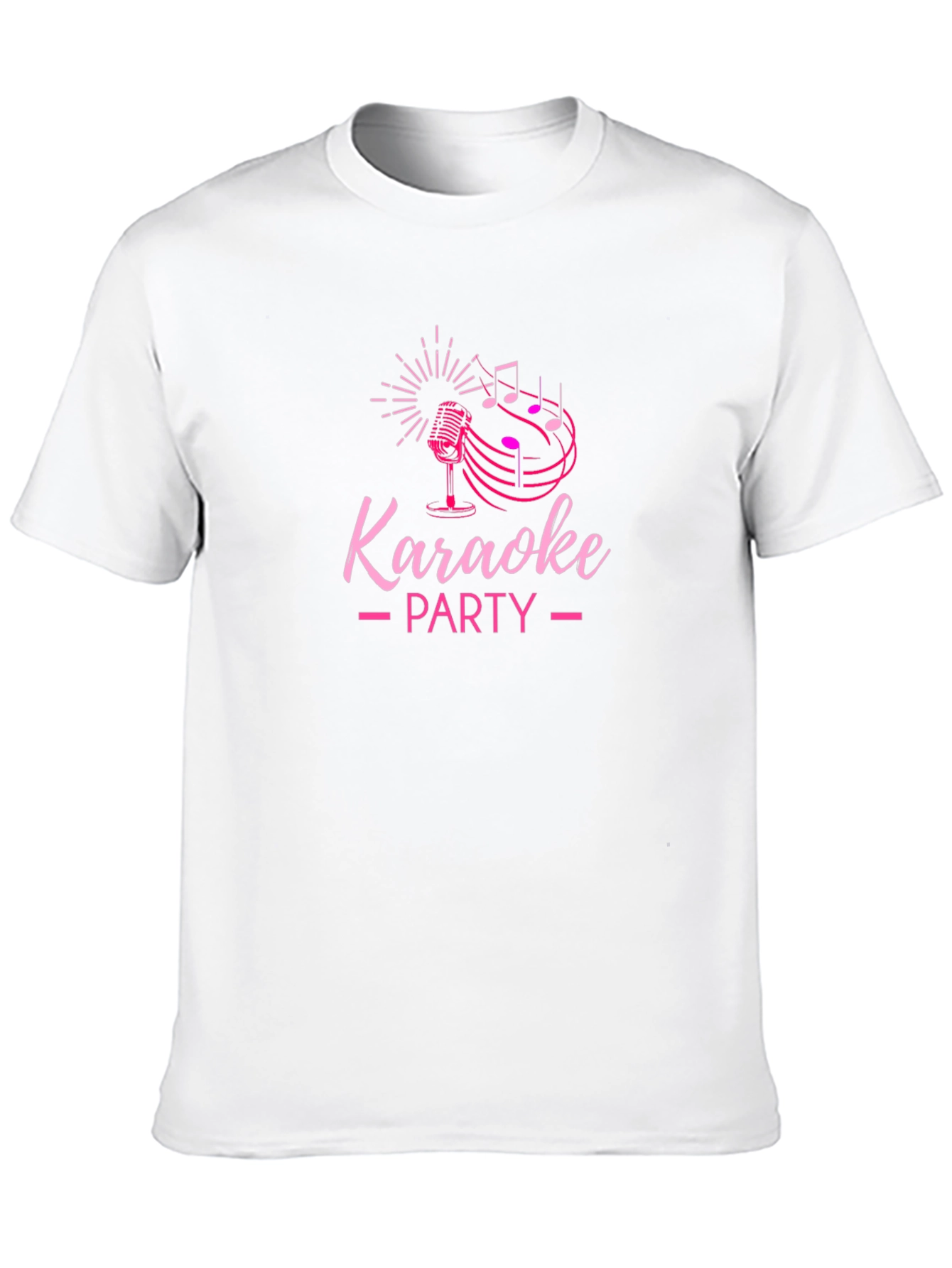 Black Karaoke Party Graphic Tee - Black Cotton T-Shirt view 10