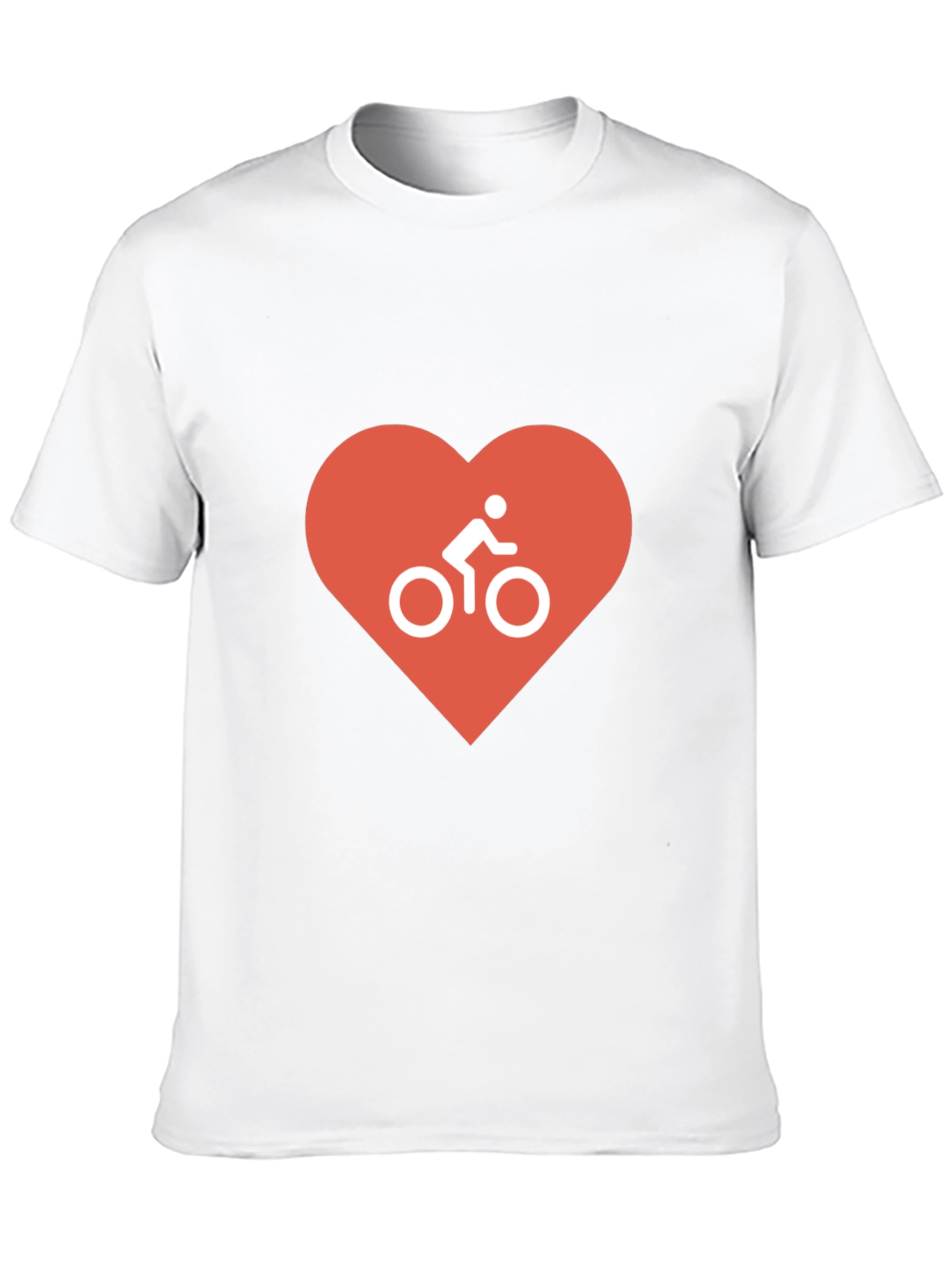 Black I Love Cycling T-Shirt - Black, Heart Design view 10