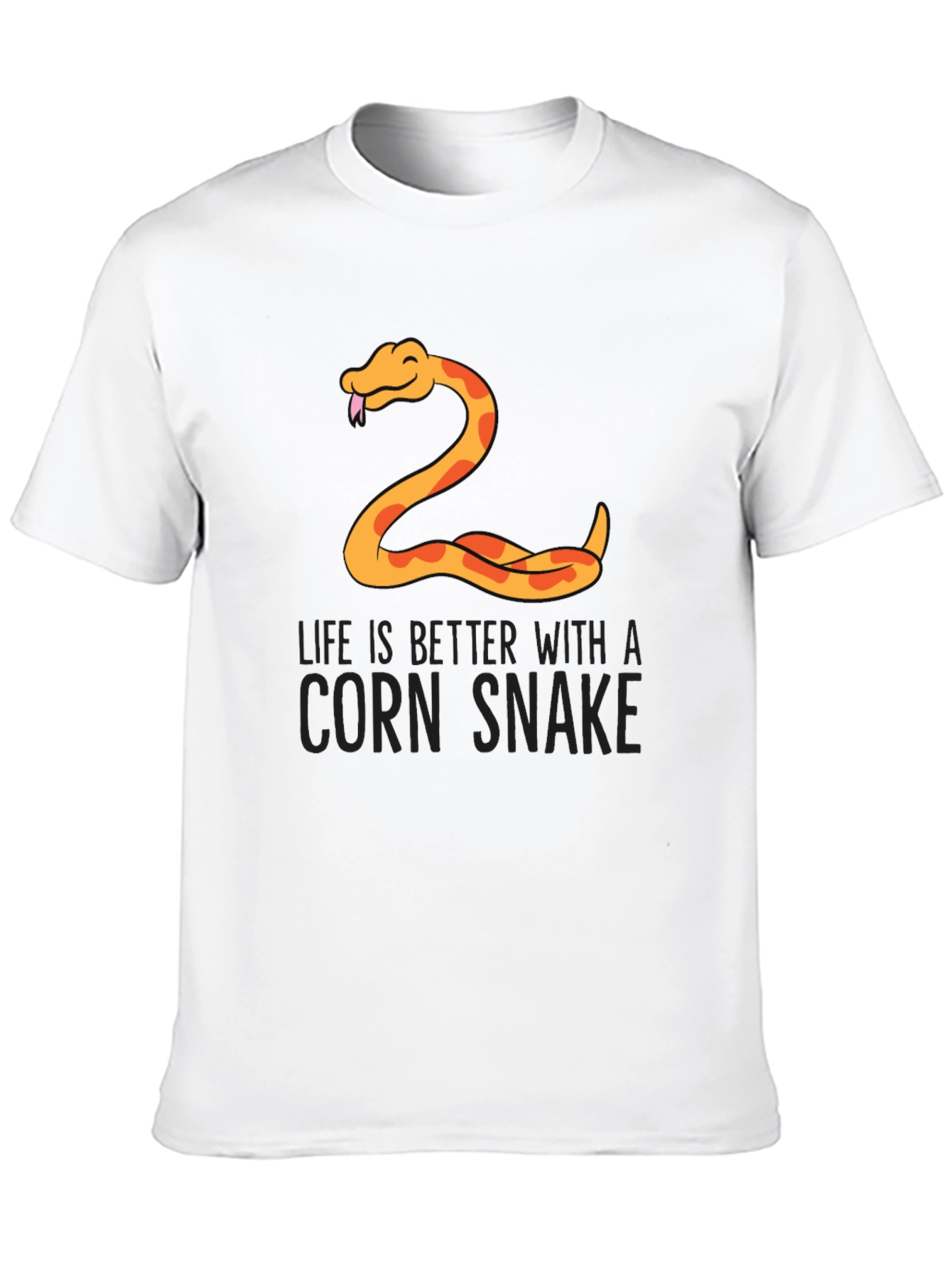 Black Corn Snake T-Shirt - Life is Better view 10
