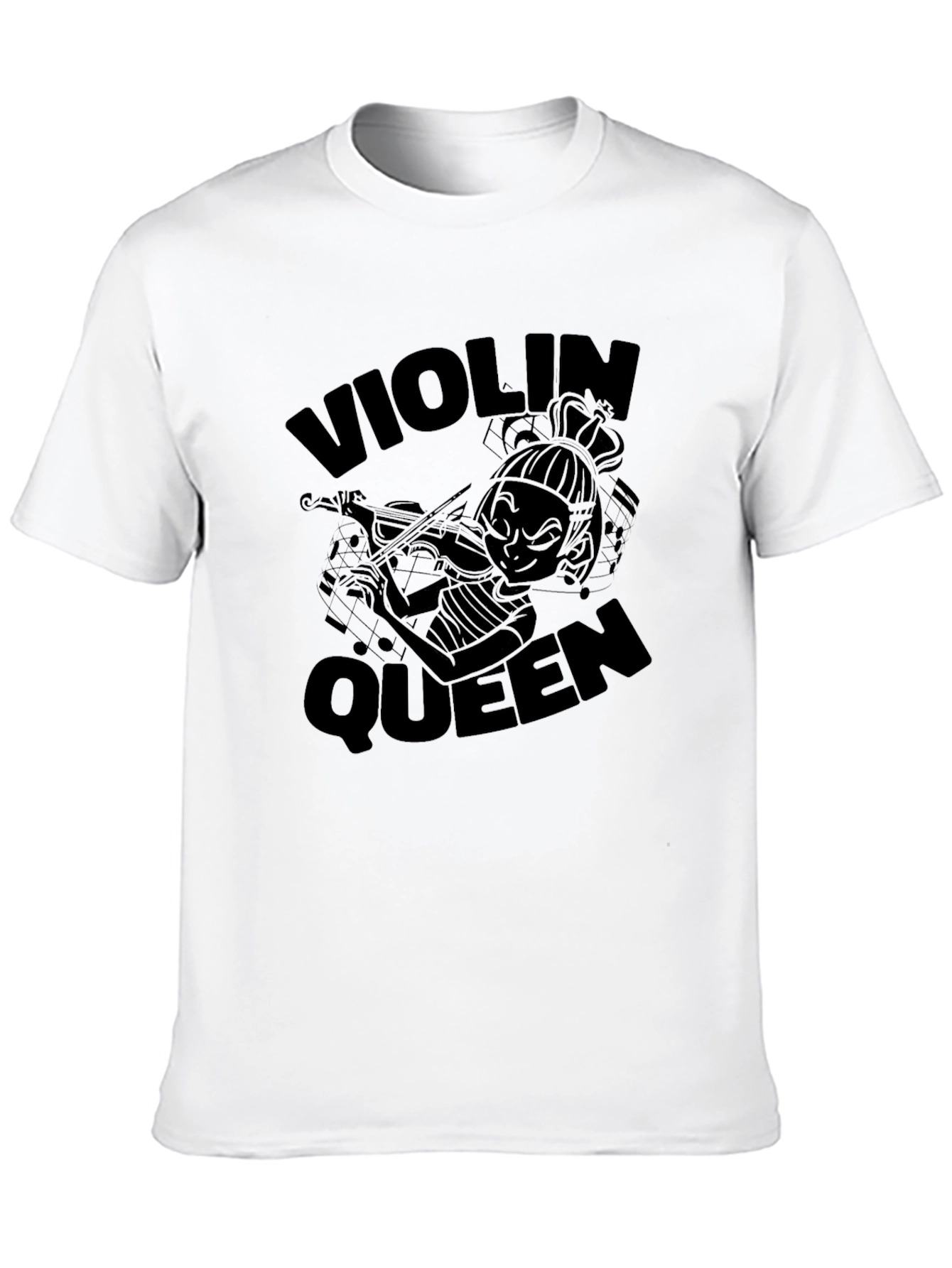 Black Violin Queen Black T-Shirt view 10