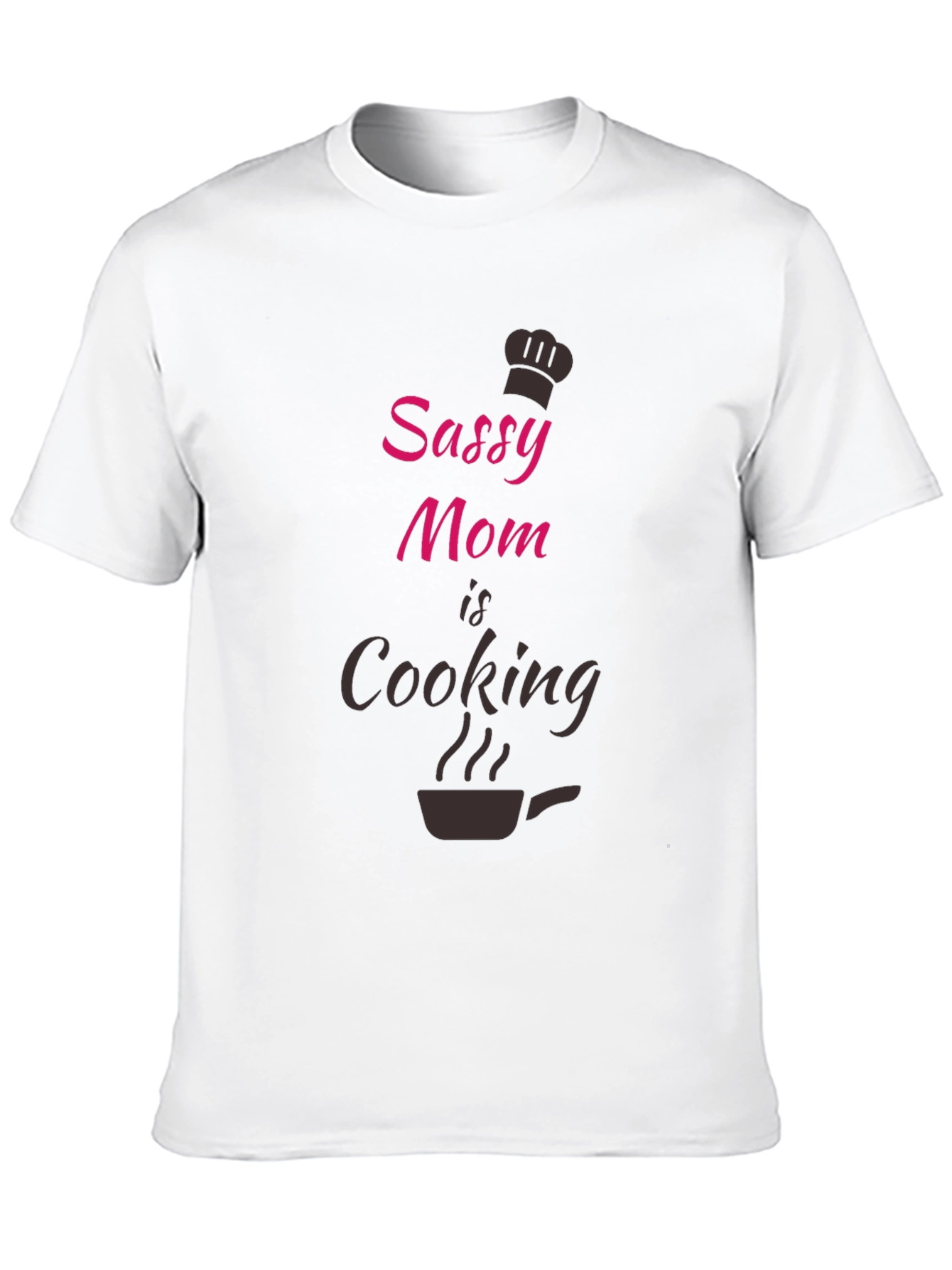Black Sassy Mom Cooking Graphic Tee - Black view 10