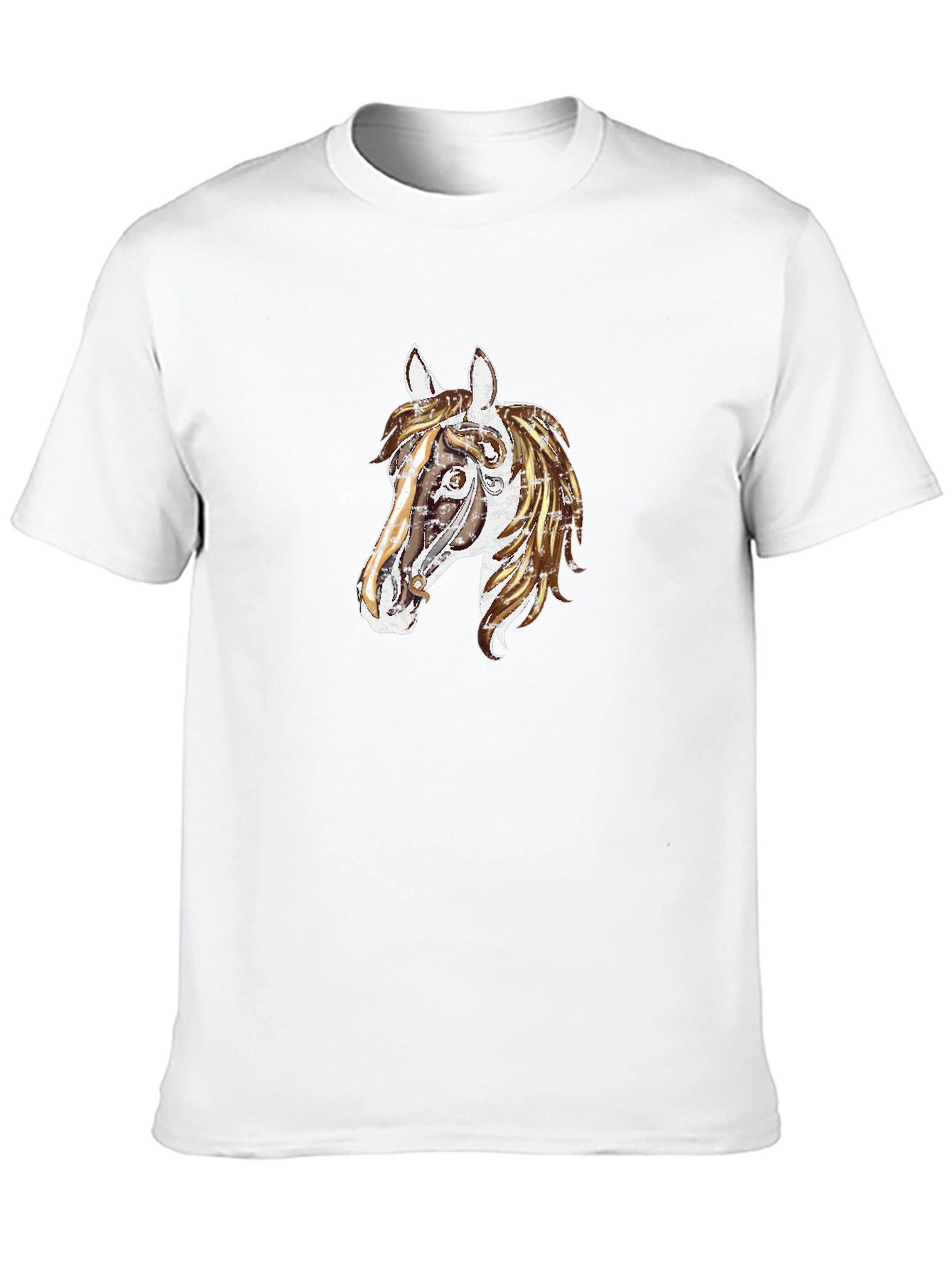 Black Horse Graphic Tee - Unique Animal Design T-Shirt view 10