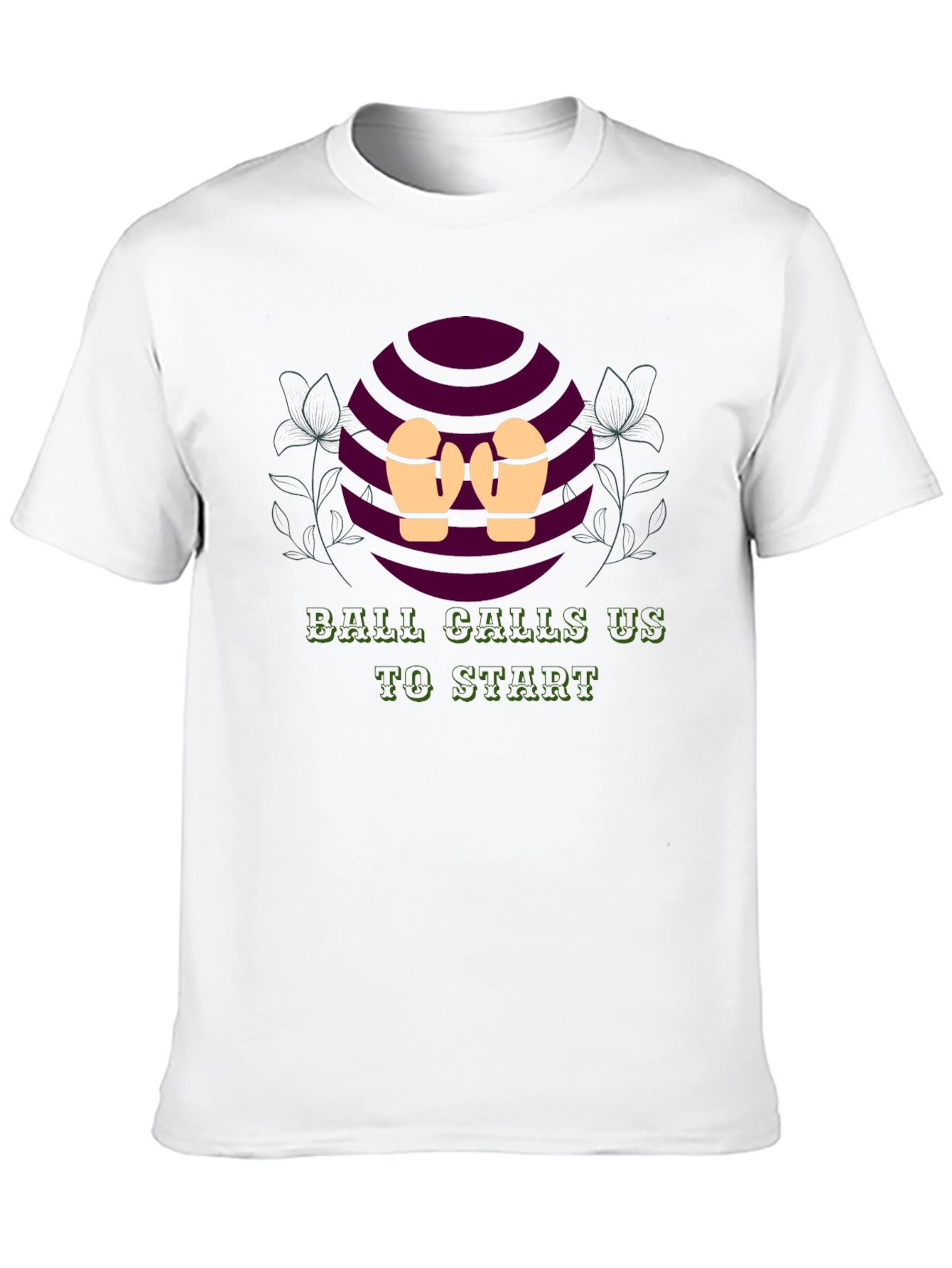 Black Ball Calls Us to Start Black T-Shirt view 10