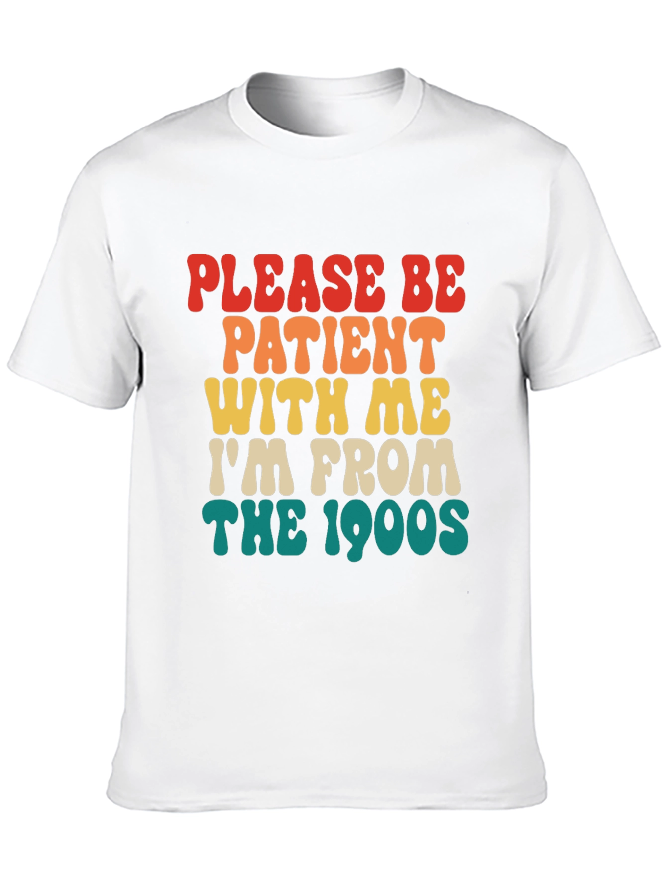 Black Retro '90s Please Be Patient T-Shirt view 10