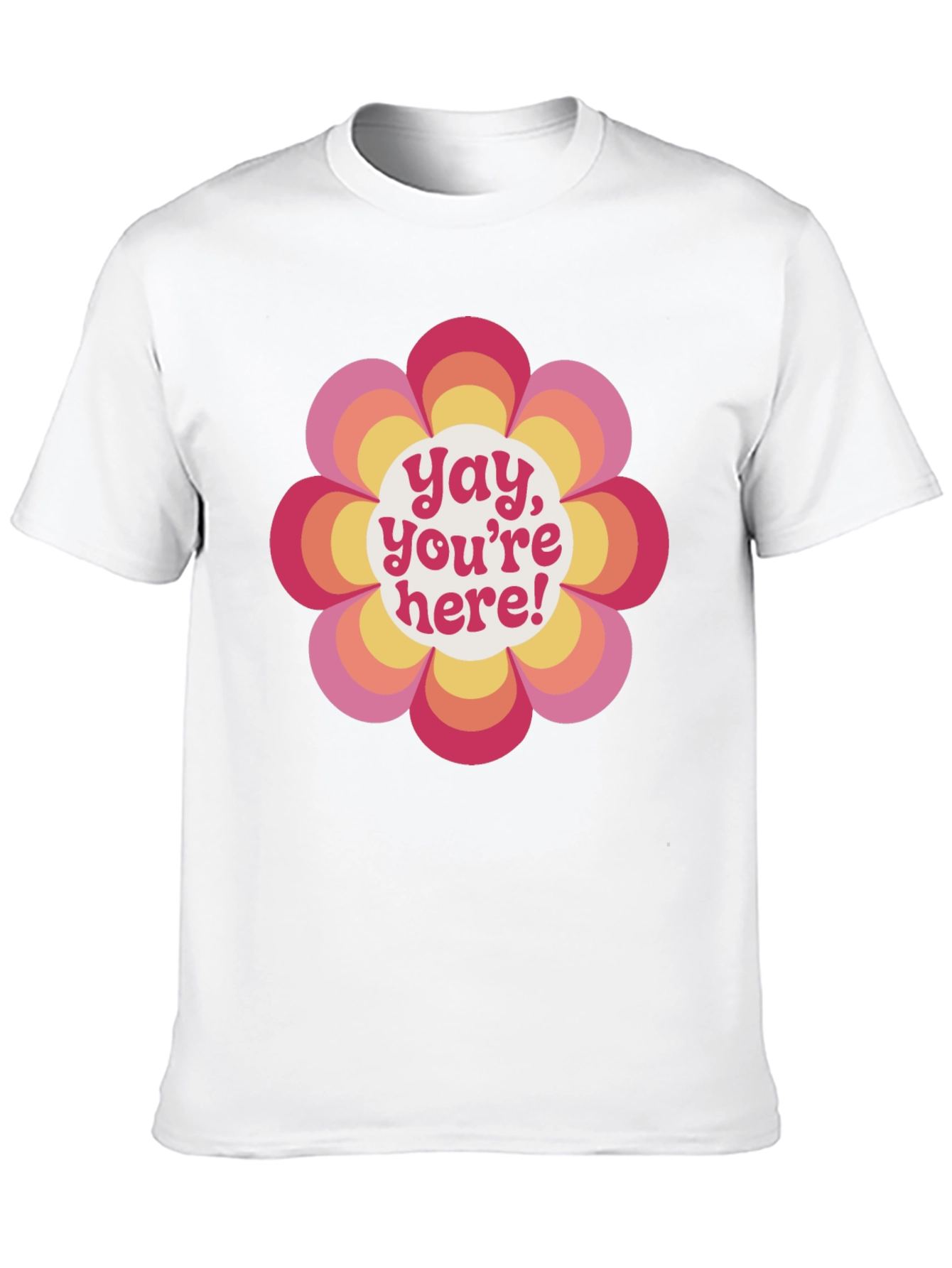 Black Retro Flower Power Graphic Tee - Yay, You're Here! view 10