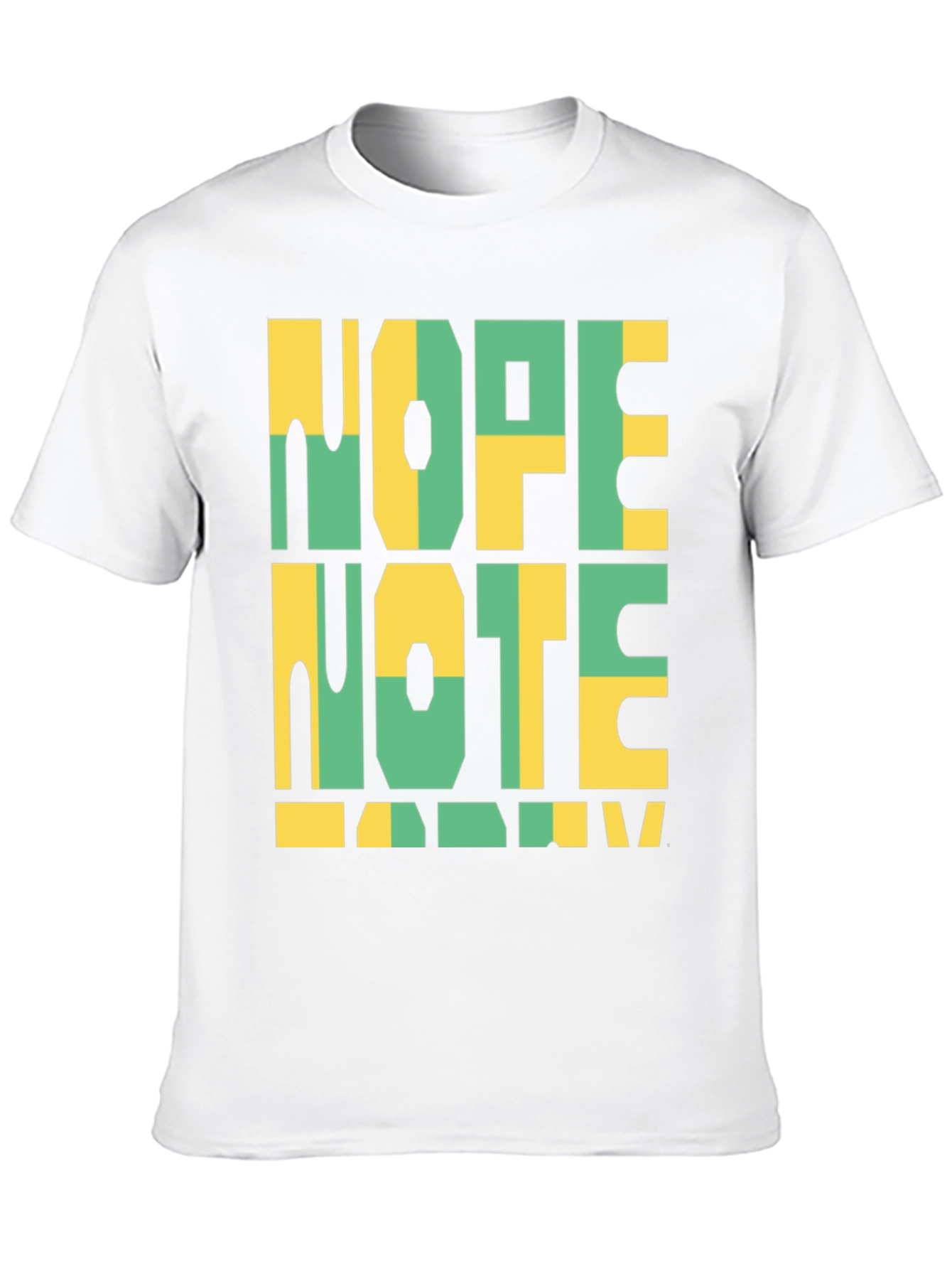 Black Nope Note Today Graphic Tee view 10