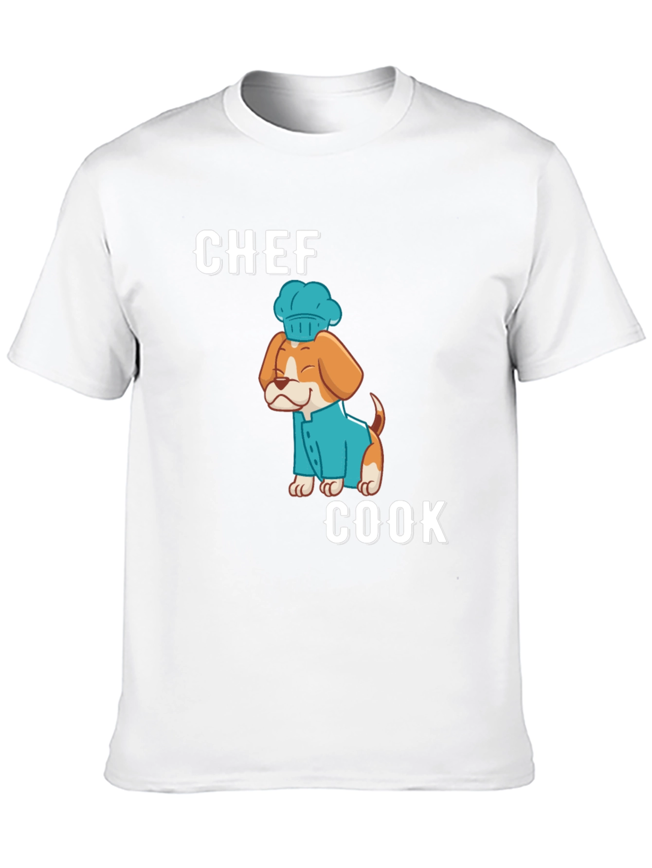Black Chef Cook Dog T-Shirt - Cute Culinary Apparel view 10