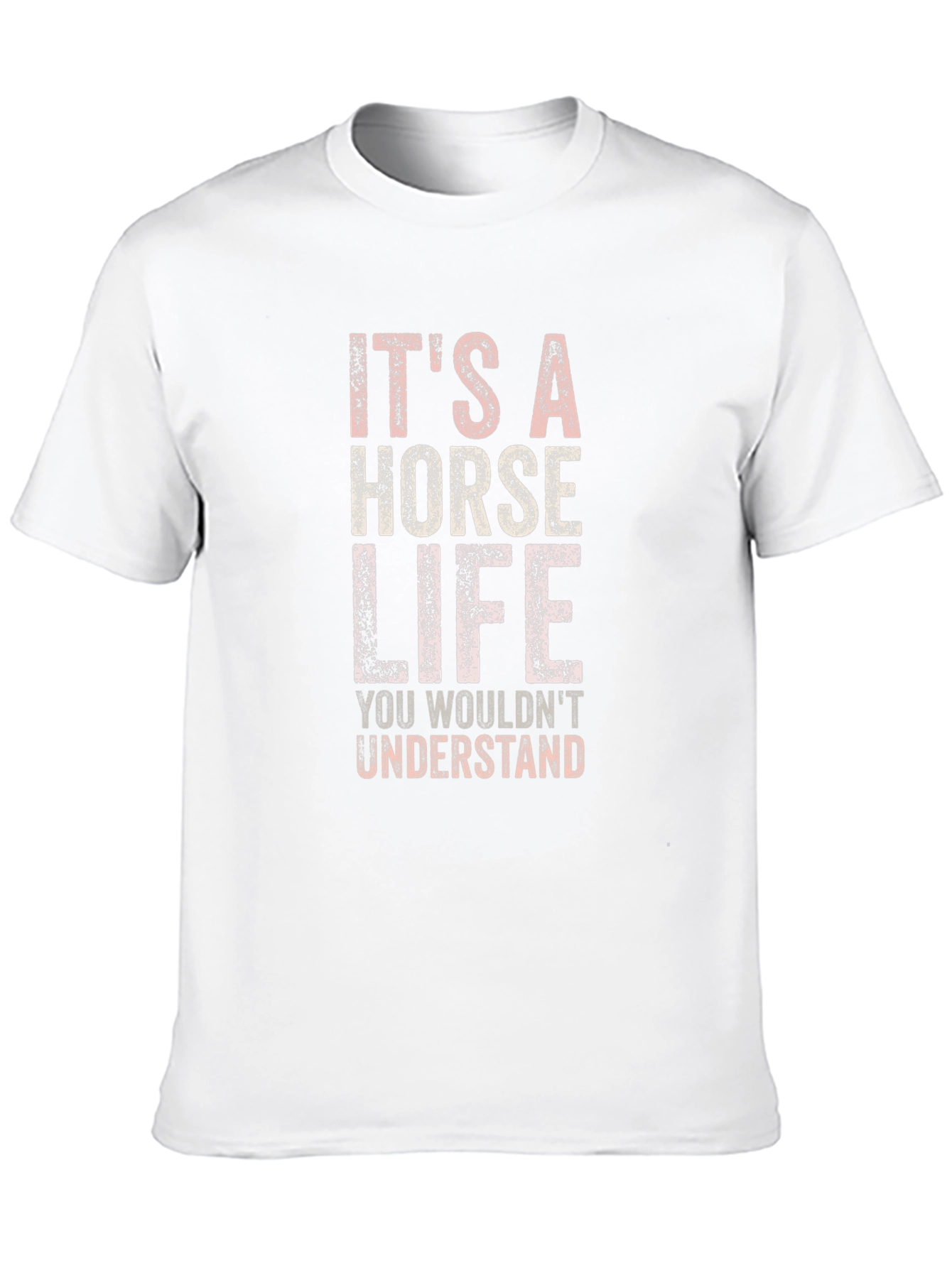 Black It's a Horse Life T-Shirt - You Wouldn't Understand view 10