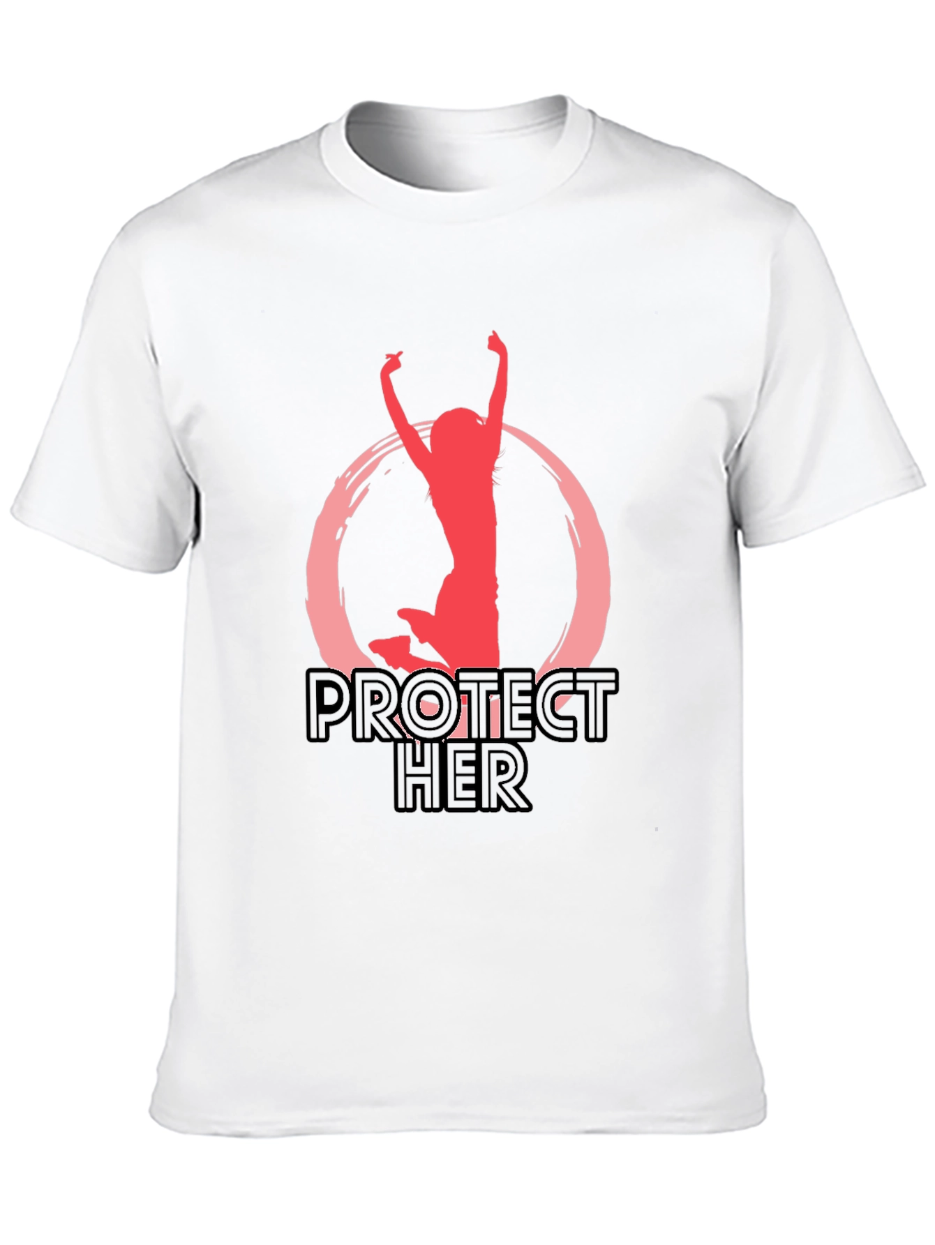 Black Protect Her Graphic T-Shirt view 10