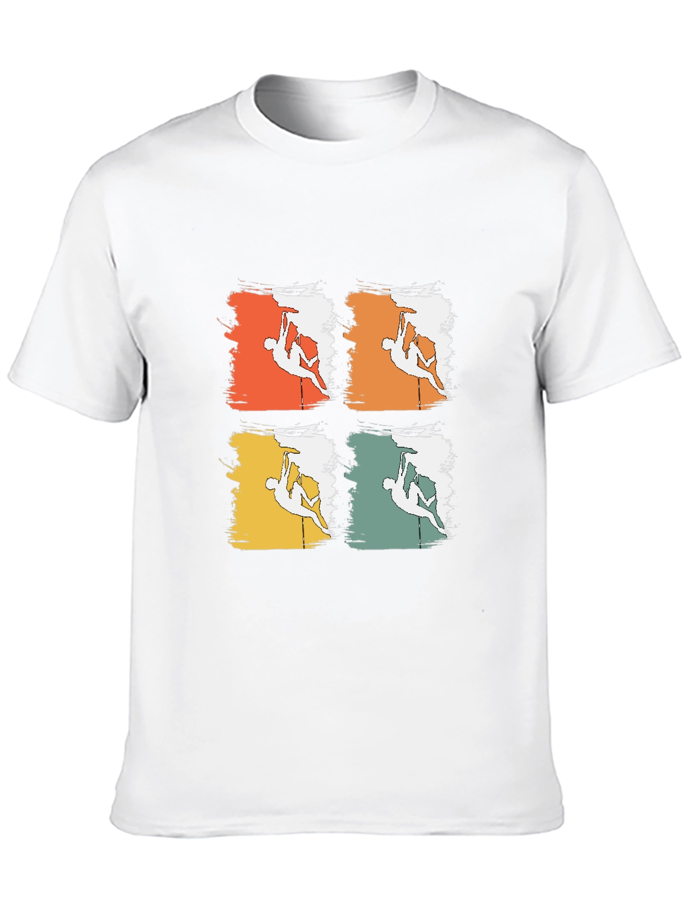 Black Climbing T-Shirt Retro Vintage Climber Tee view 10