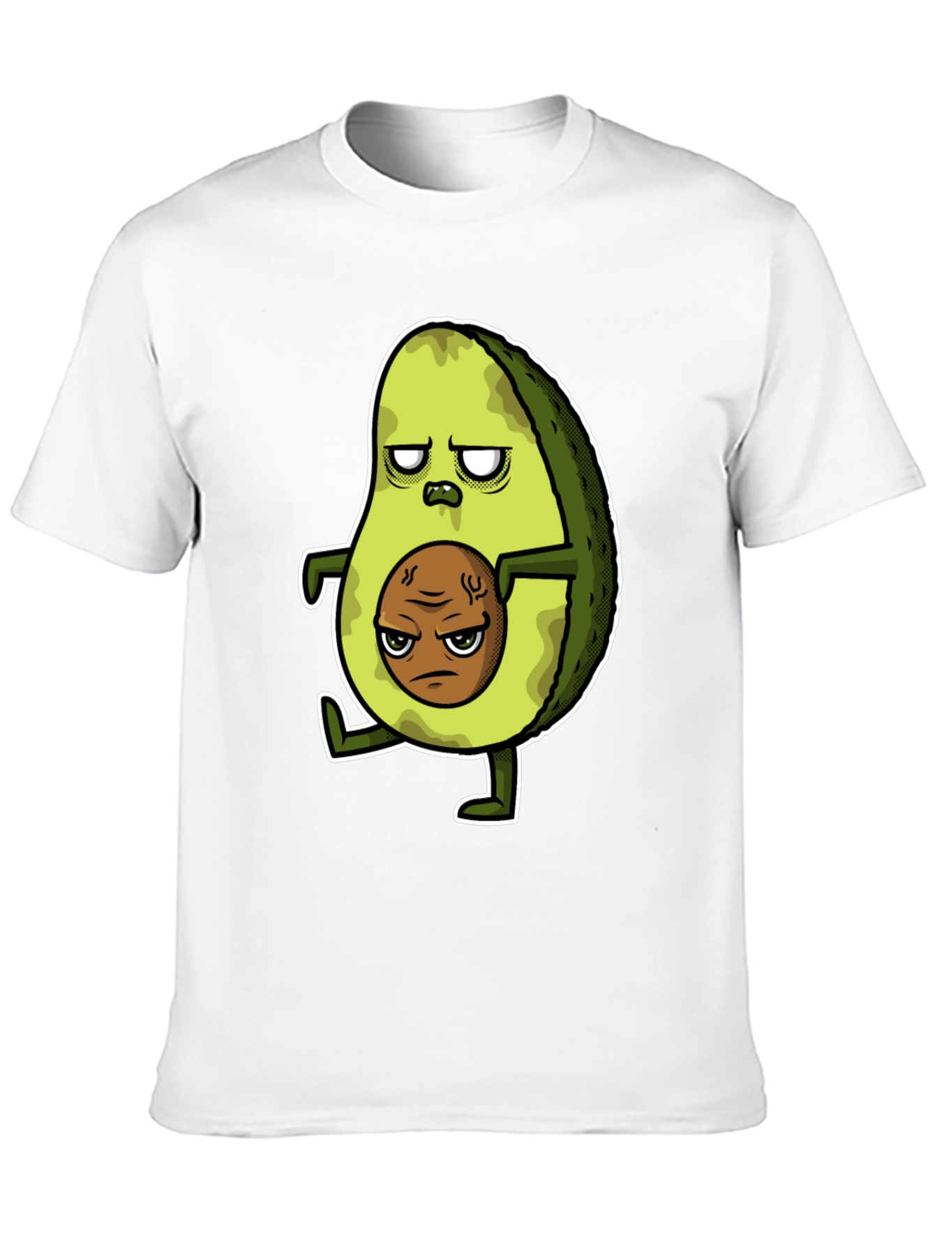 Black Funny Avocado Graphic T-Shirt view 10