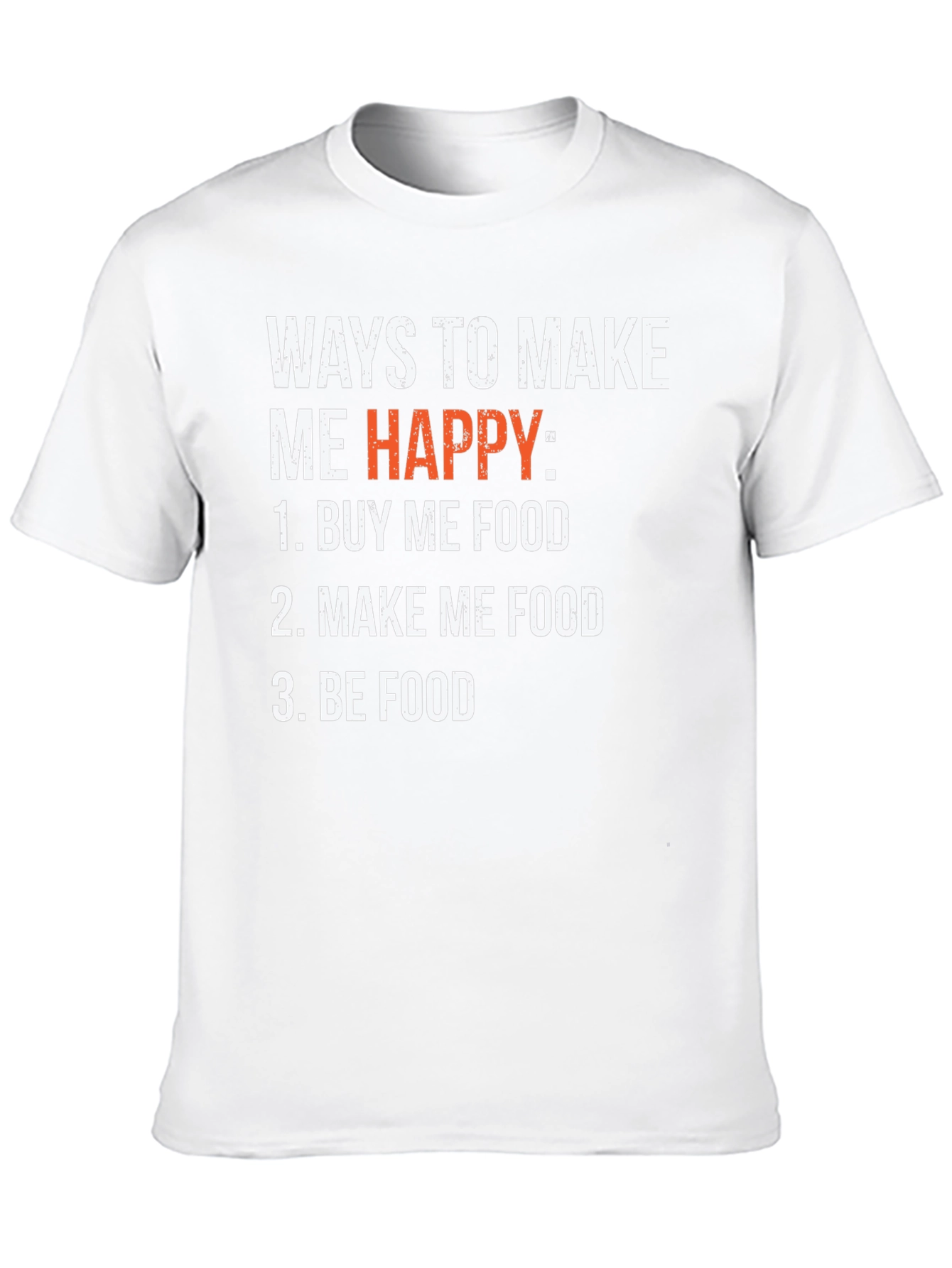 Black Funny Foodie T-Shirt - Ways to Make Me Happy view 10