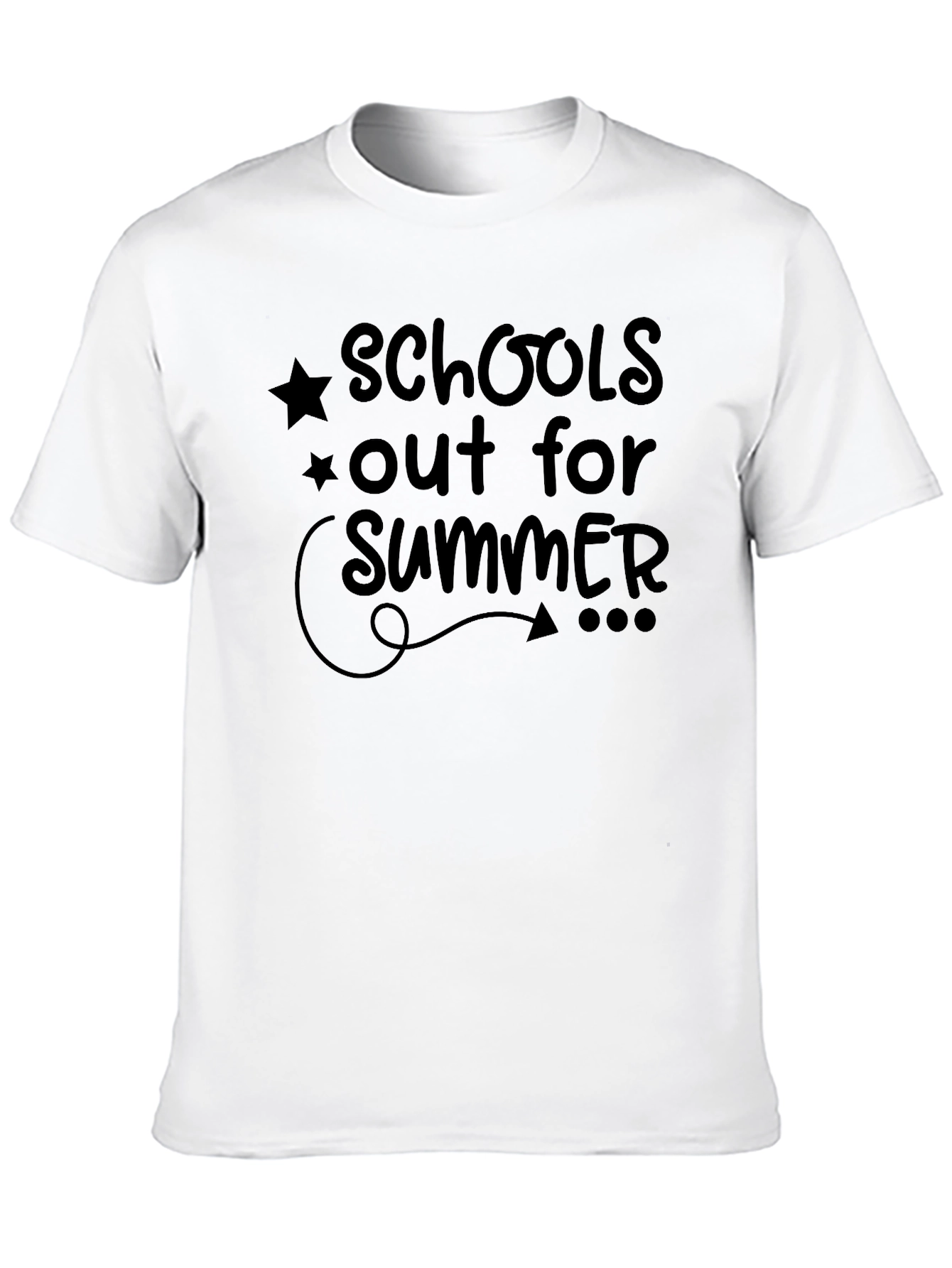 Black Schools Out for Summer Graphic T-Shirt view 10