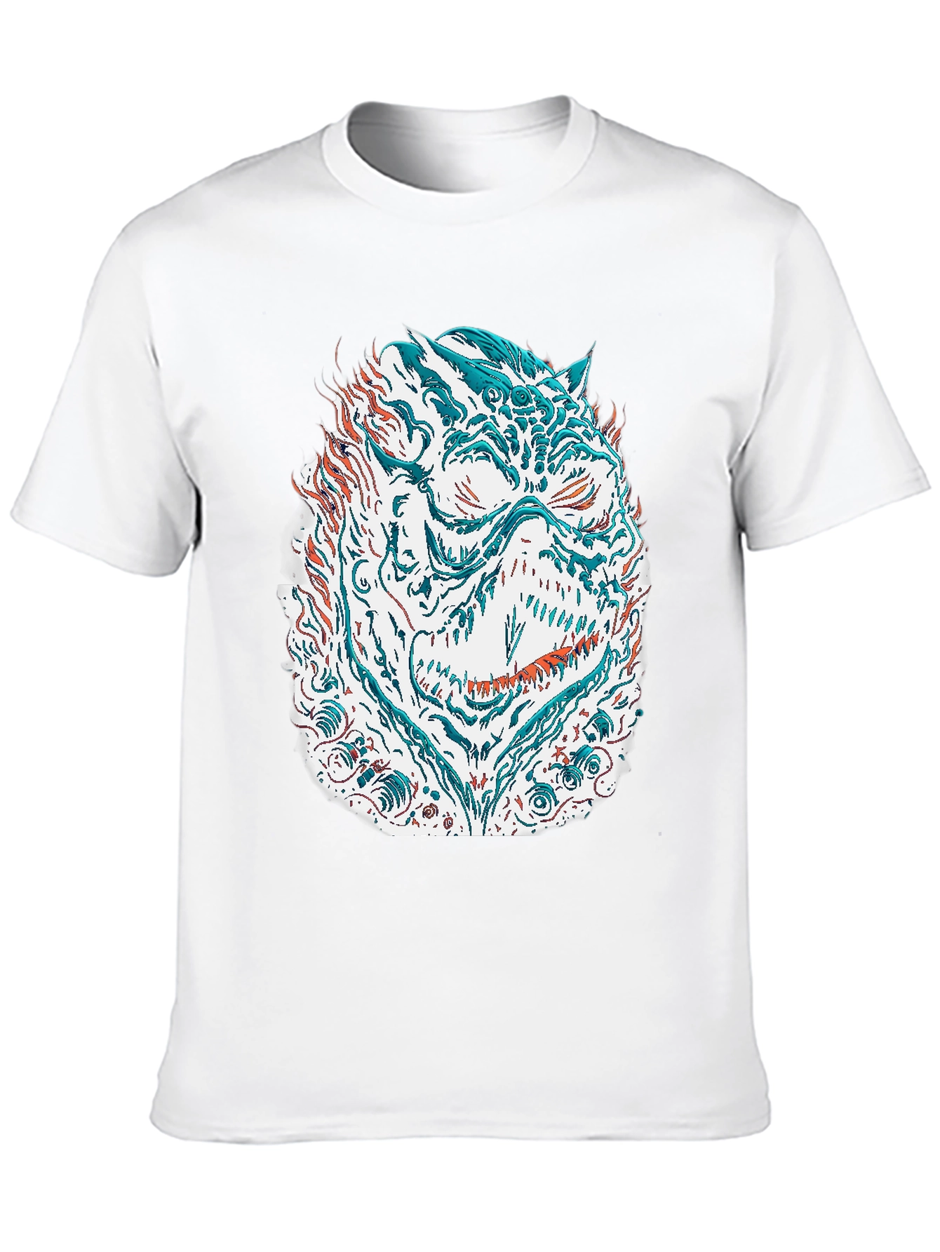 Black Monster Graphic Tee - Black Cotton Blend view 10