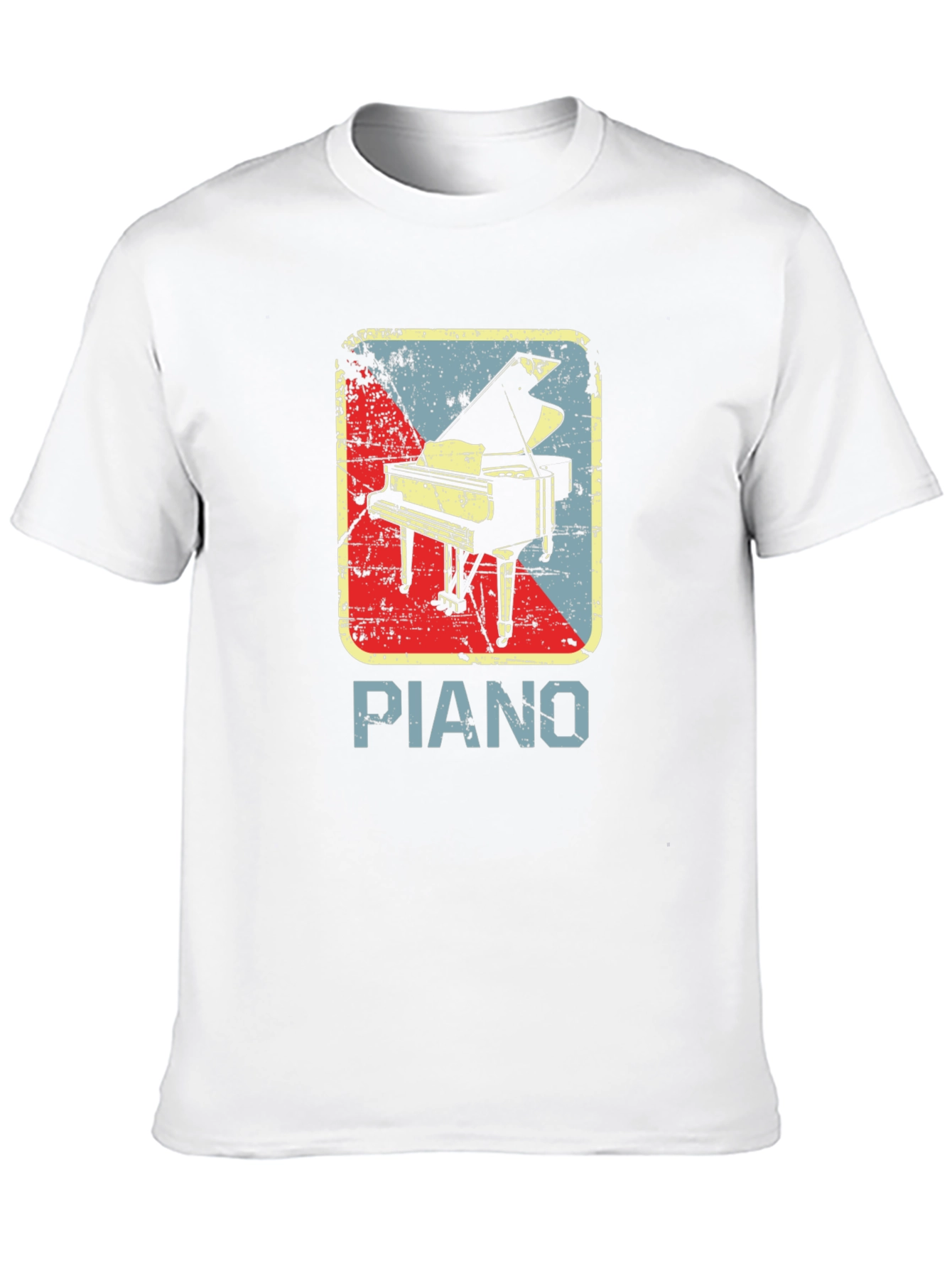 Black Vintage Piano Graphic T-Shirt - Retro Music Lover Tee view 10