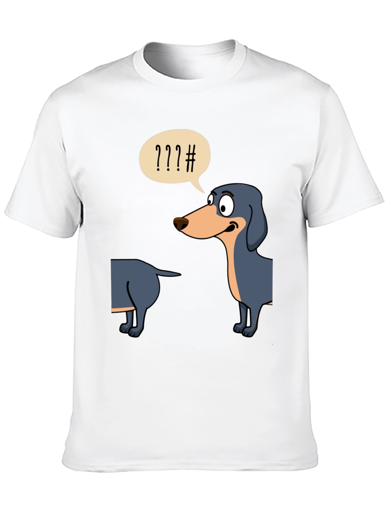 Black Funny Dachshund T-Shirt view 10
