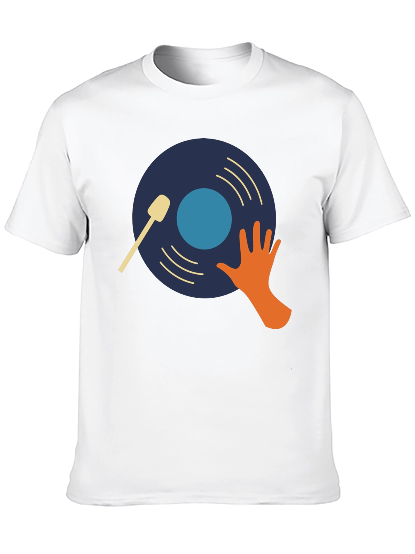 Black DJ Vinyl Record Graphic T-Shirt view 10