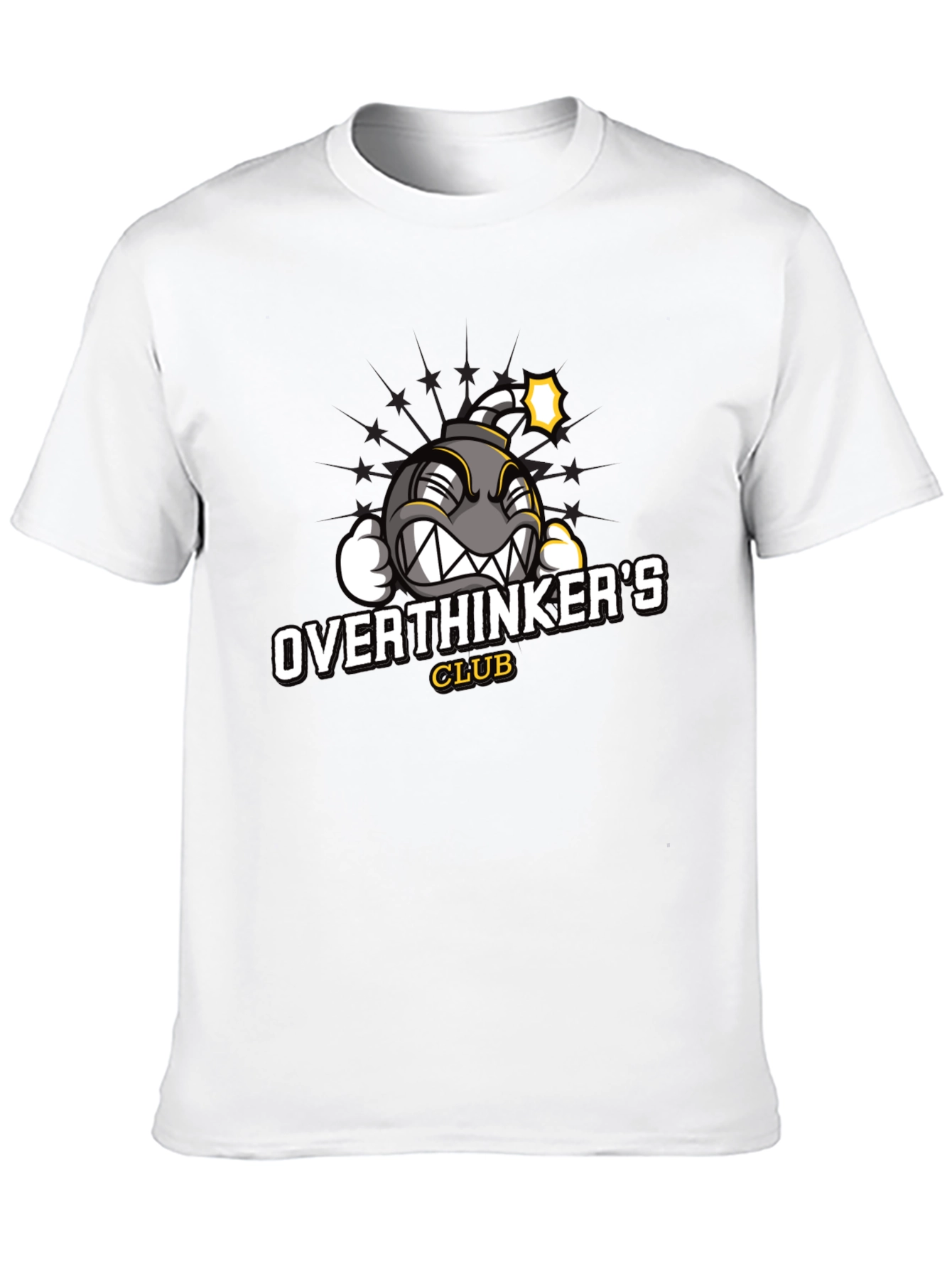 Black Overthinker's Club Graphic Tee view 10