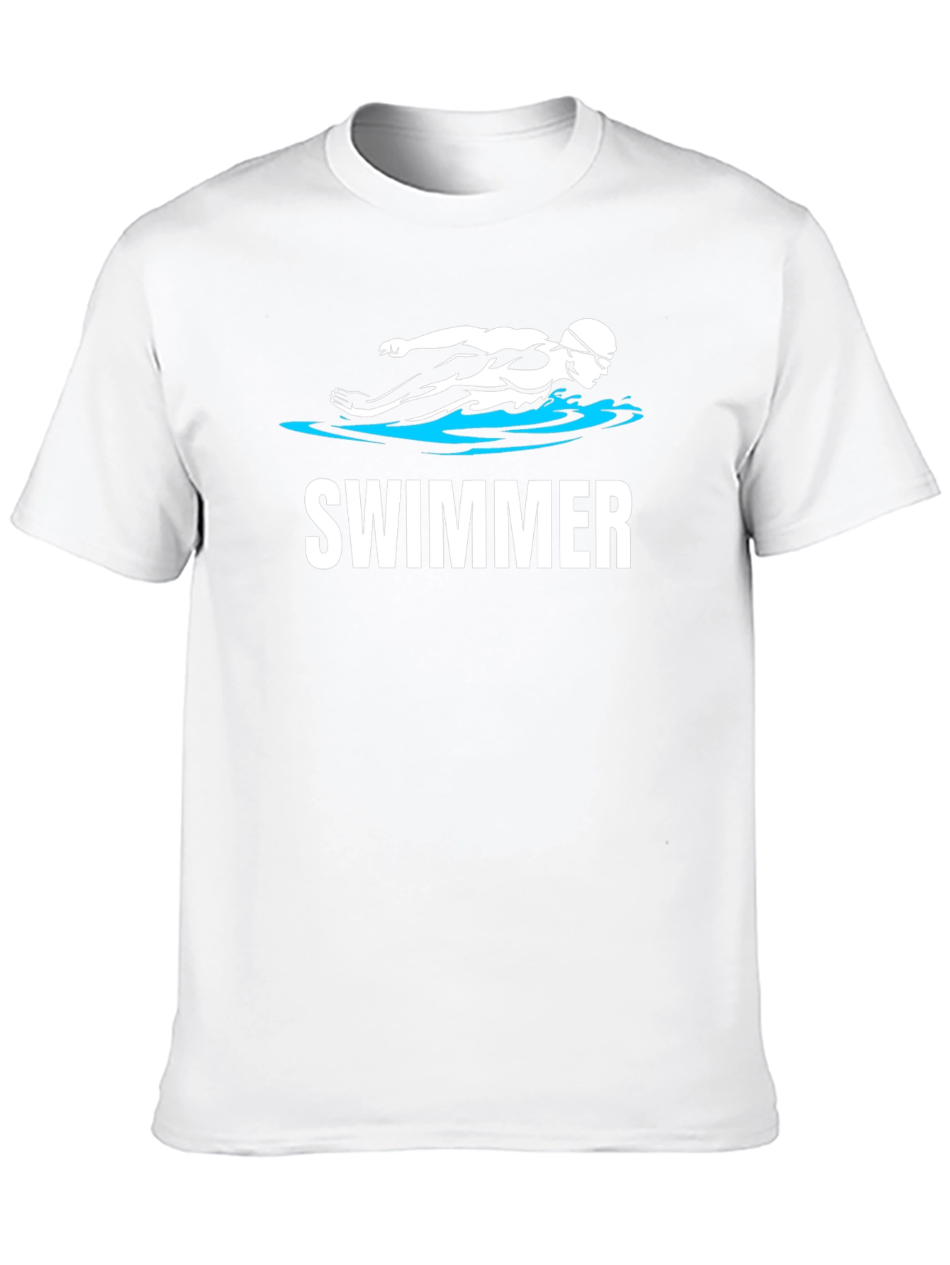 Black Swimmer Graphic T-Shirt - Black view 10
