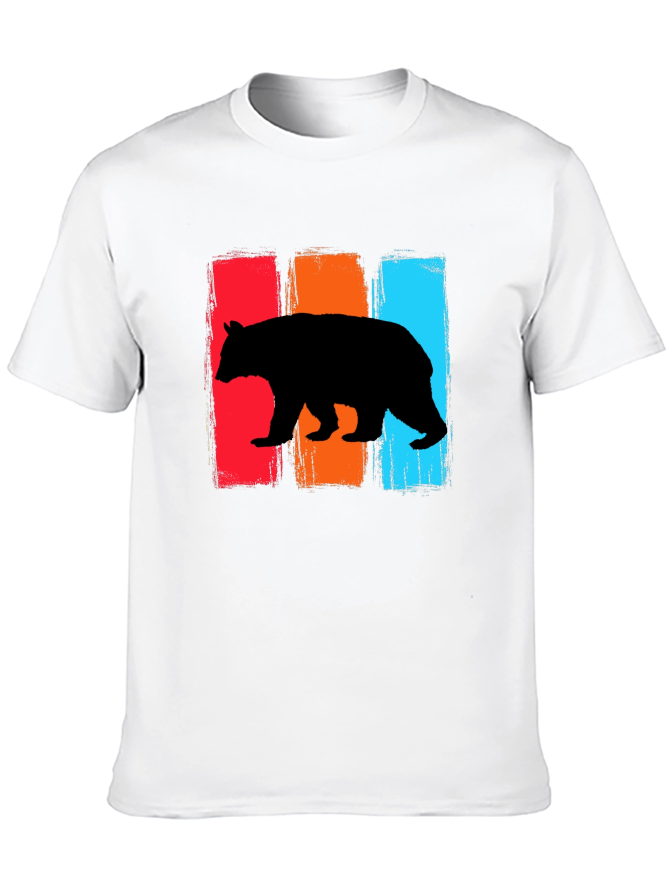 Black Retro Bear Graphic T-Shirt view 10