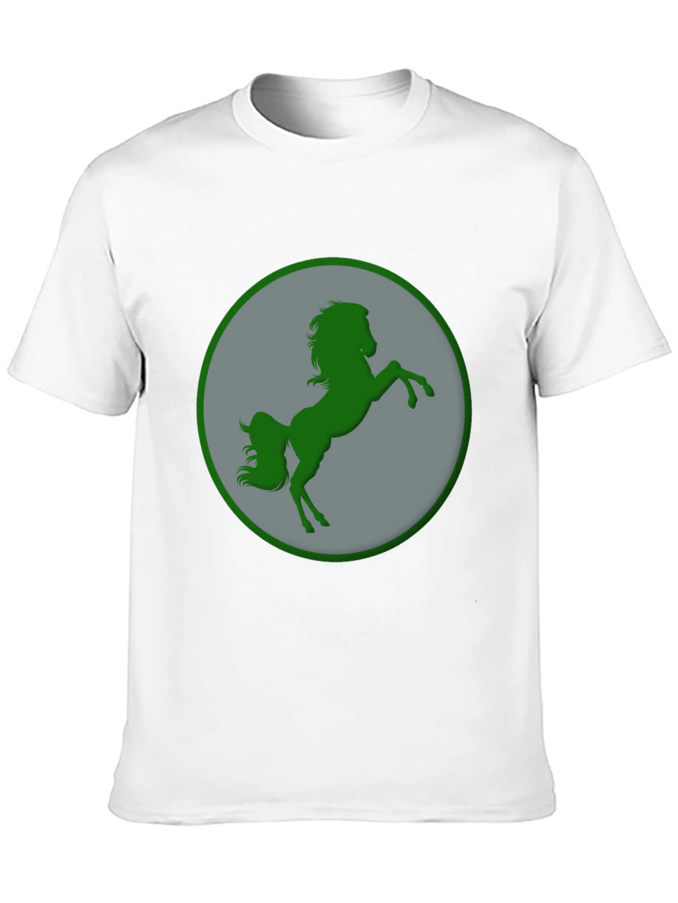 Black Green Horse Graphic Black T-Shirt view 10