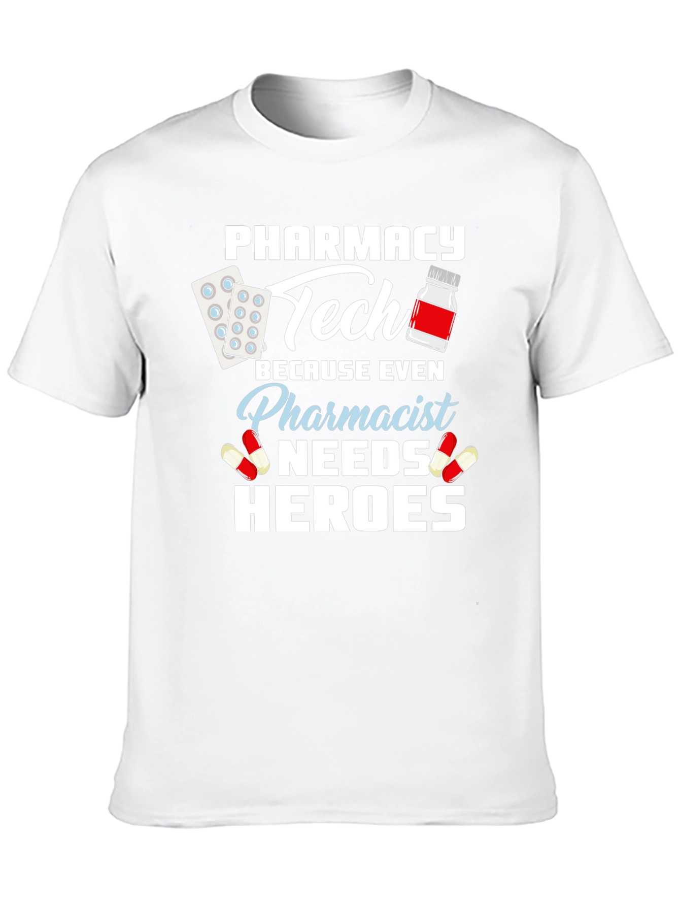 Black Pharmacy Tech Hero T-Shirt - Pharmacist Appreciation Gift view 10