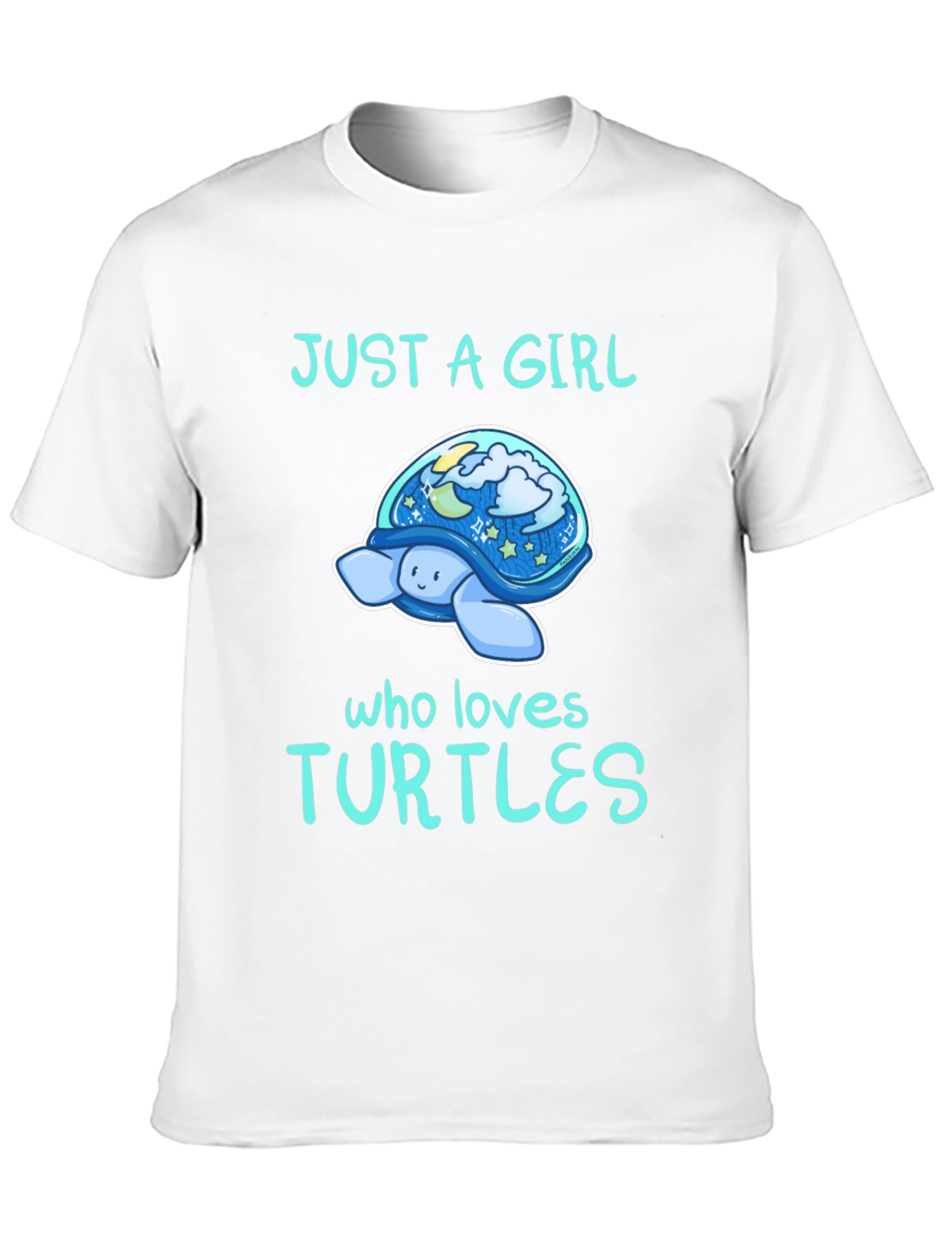Black Just A Girl Who Loves Turtles T-Shirt view 10