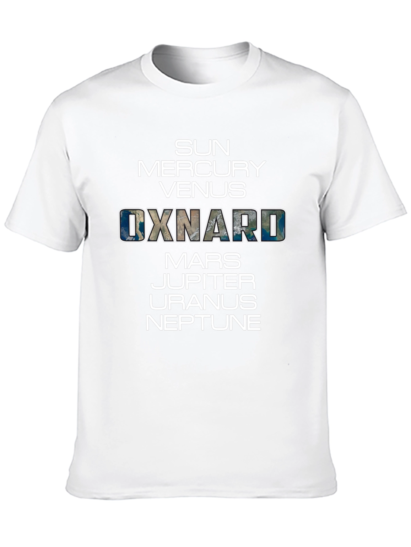 Black Planets & Oxnard T-Shirt - Galaxy Fan view 10